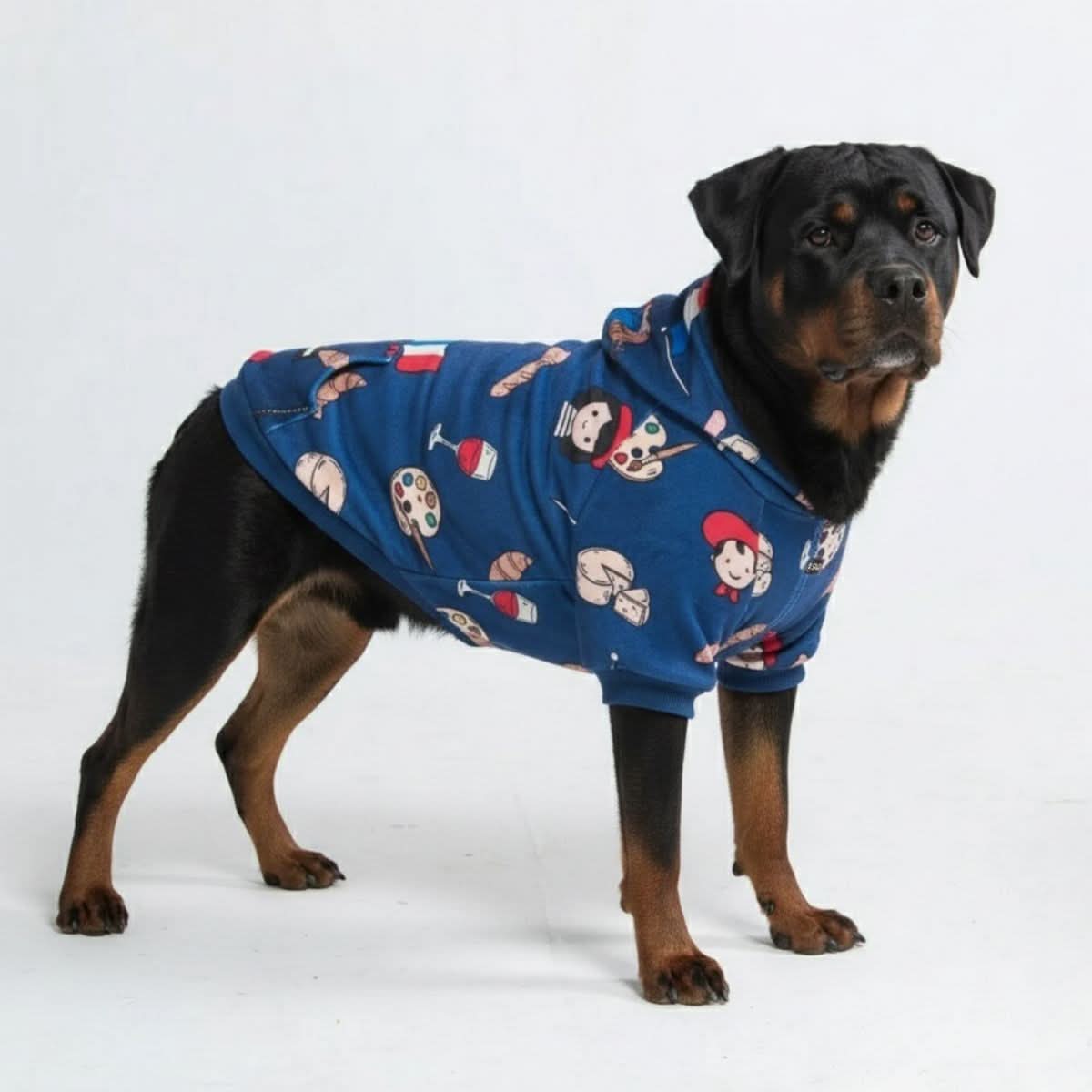 The France Dog Hoodie - Blue - Image 4