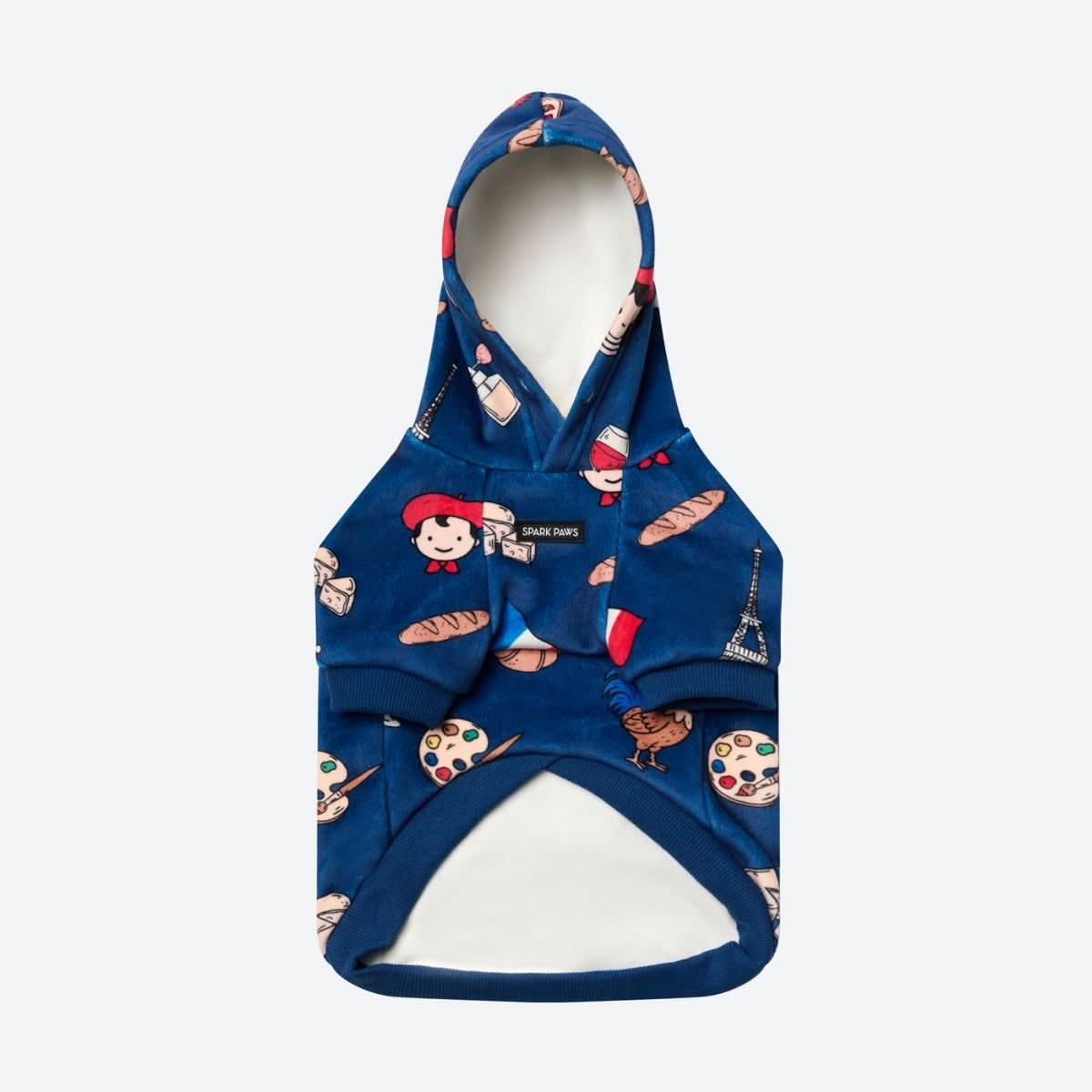 The France Dog Hoodie - Blue - Image 5