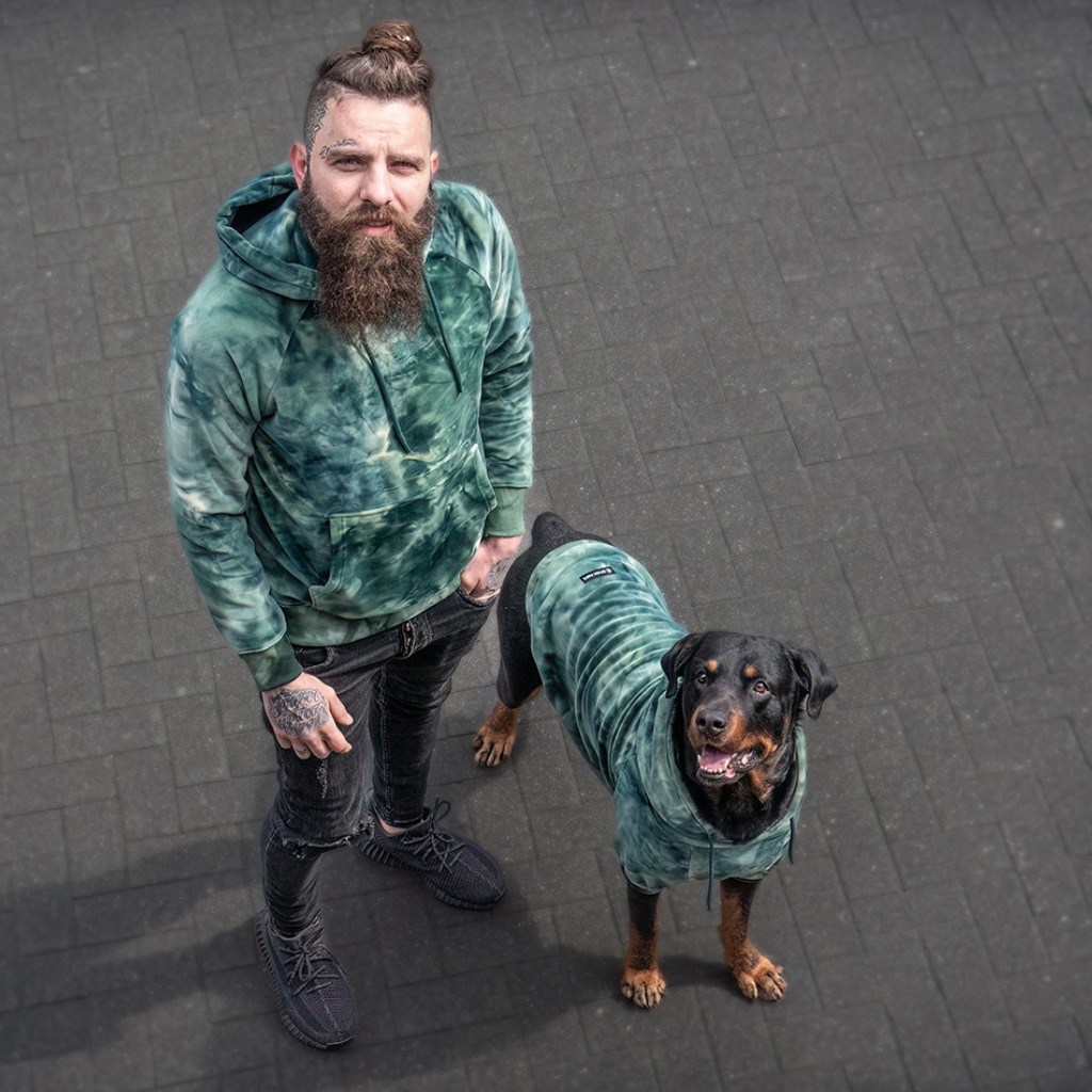 Velvet Dog Hoodie - Emerald Green - Image 13