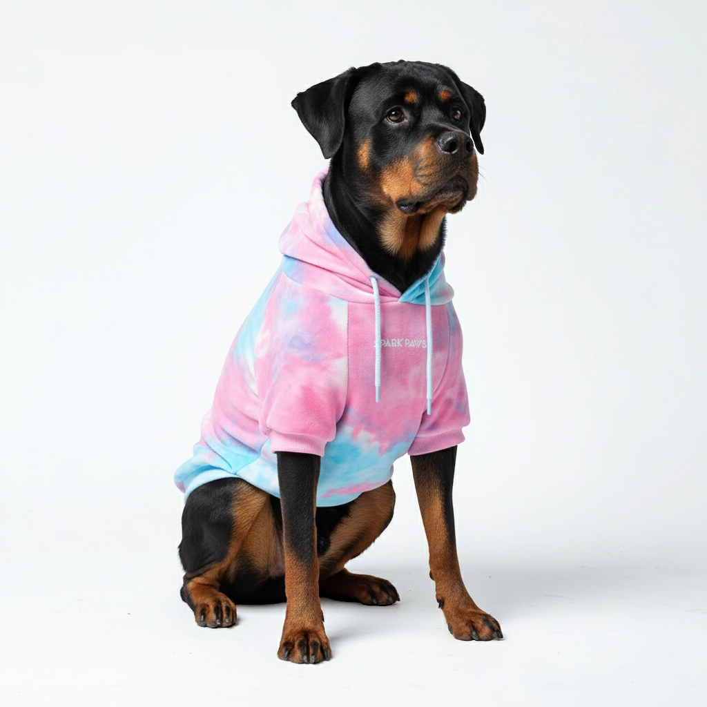 Velvet Dog Hoodie - Snow Cone - Image 8