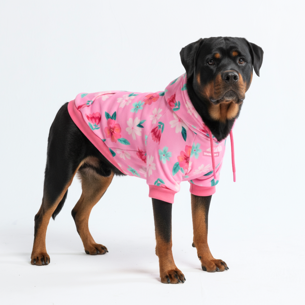 Blossom Dog Hoodie - Pink - Image 8