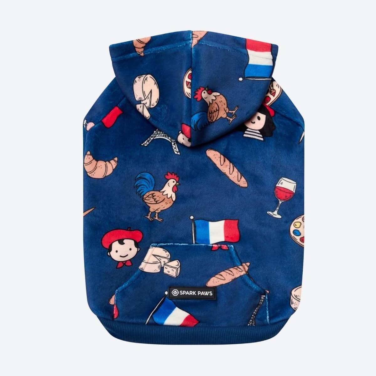 The France Dog Hoodie - Blue - Image 6