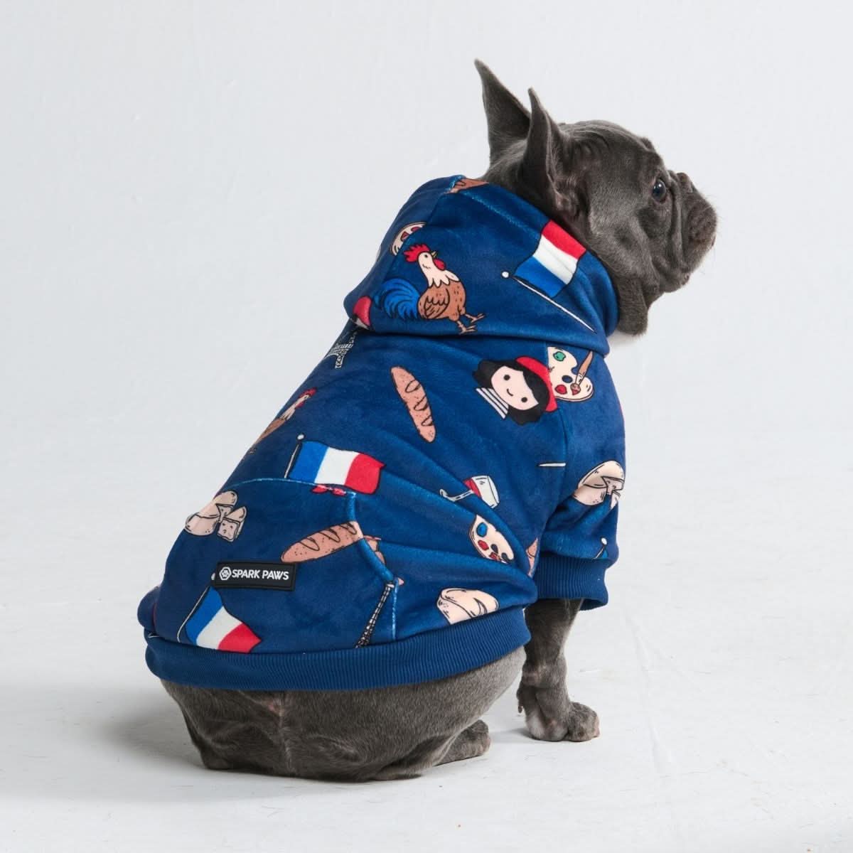 The France Dog Hoodie - Blue - Image 7