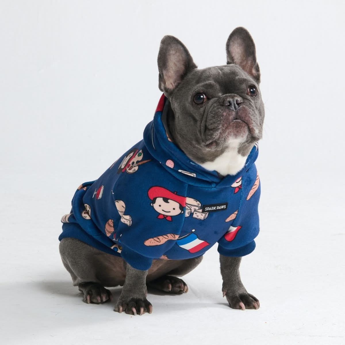 The France Dog Hoodie - Blue - Image 8