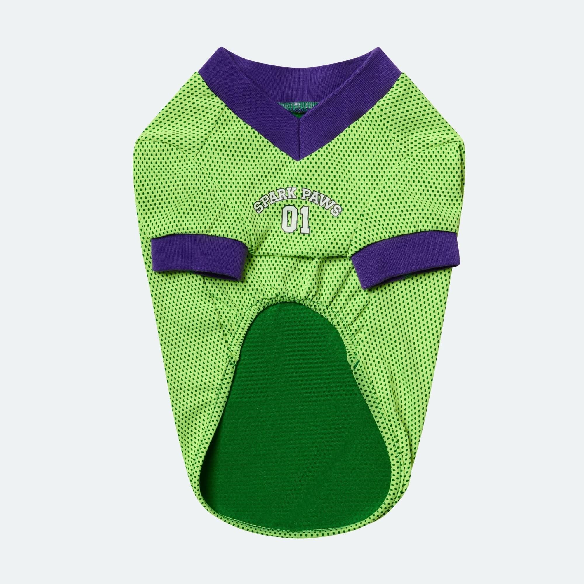Football Mesh Jersey - Lime Green - Image 4