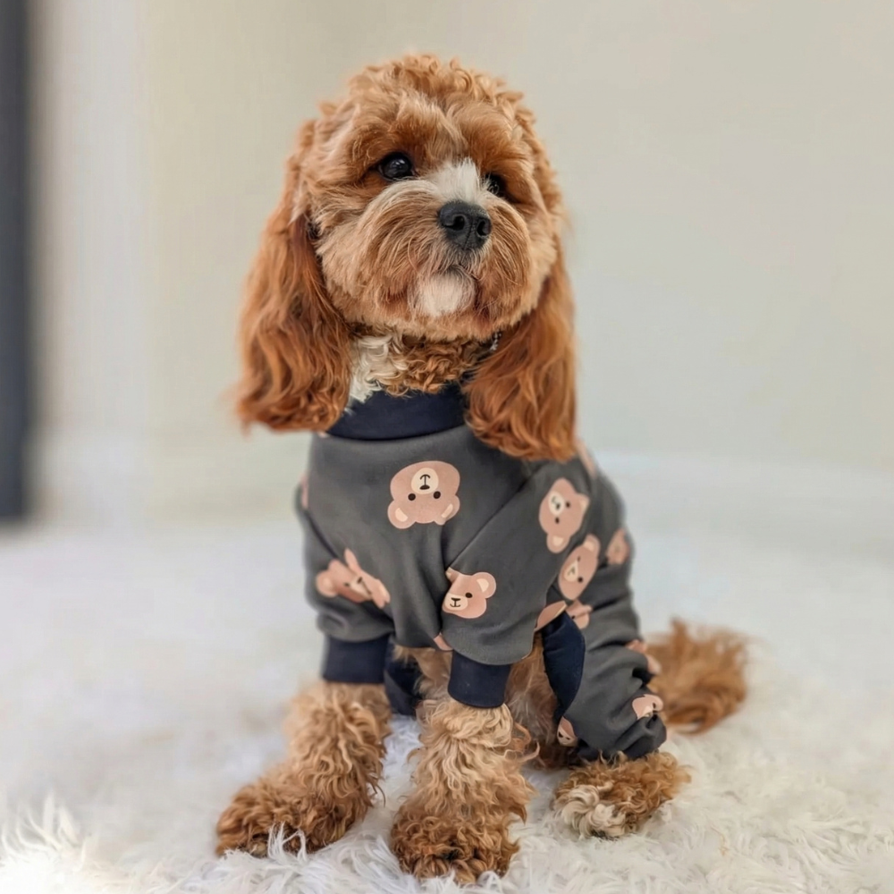 Dog Pajama - Bear Black - Image 12