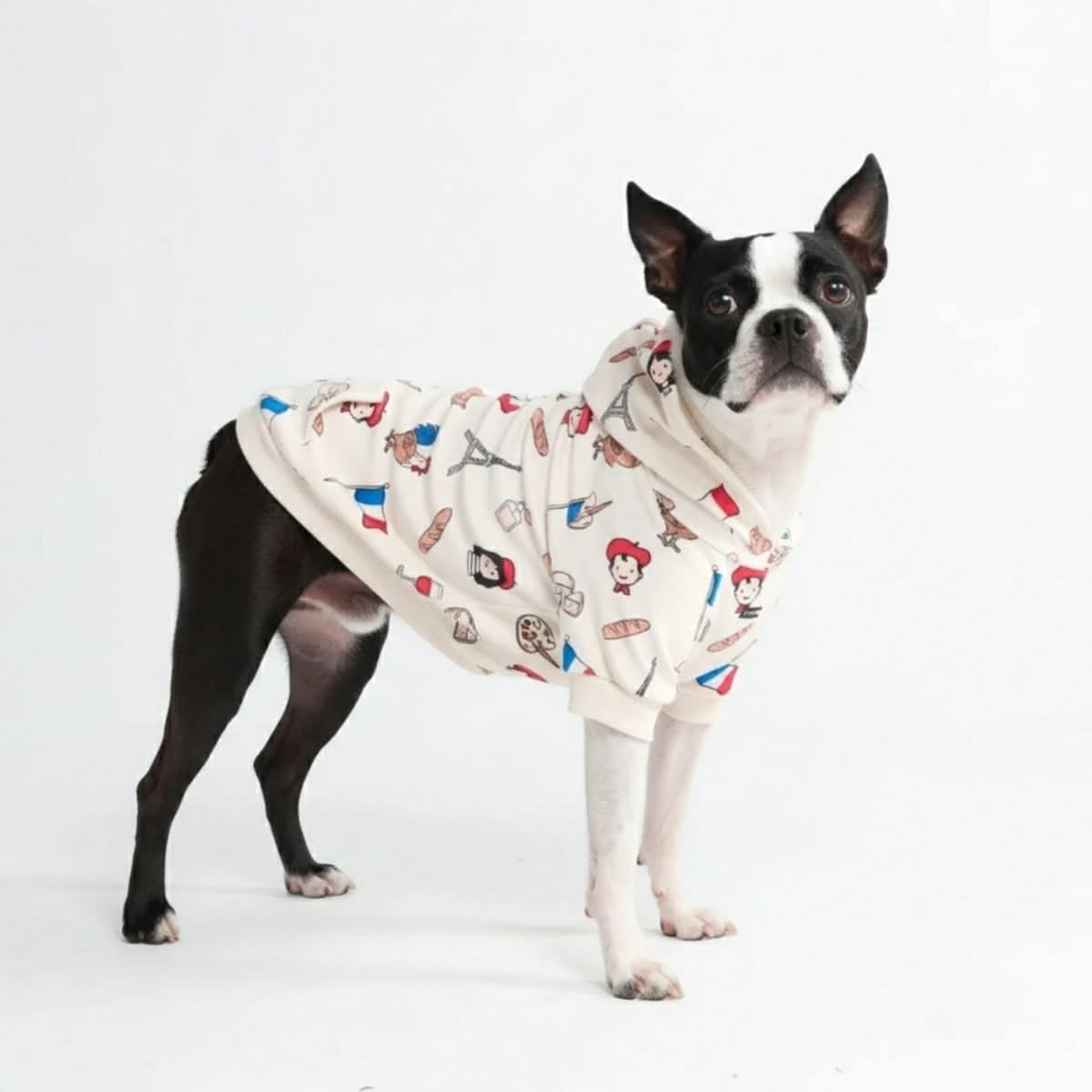 The France Dog Hoodie - Beige - Image 2