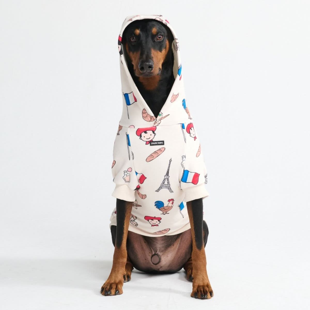 The France Dog Hoodie - Beige - Image 8