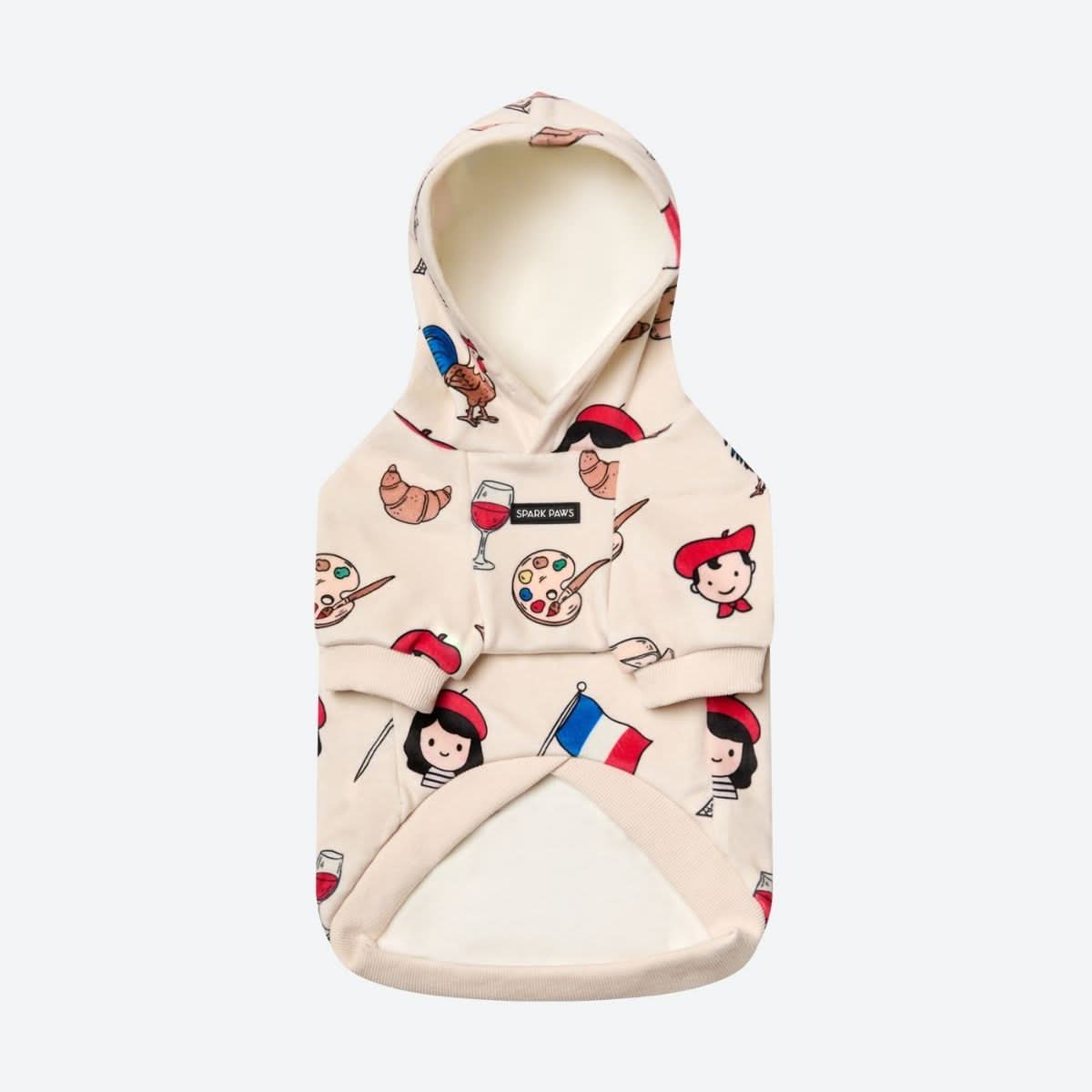 The France Dog Hoodie - Beige - Image 5