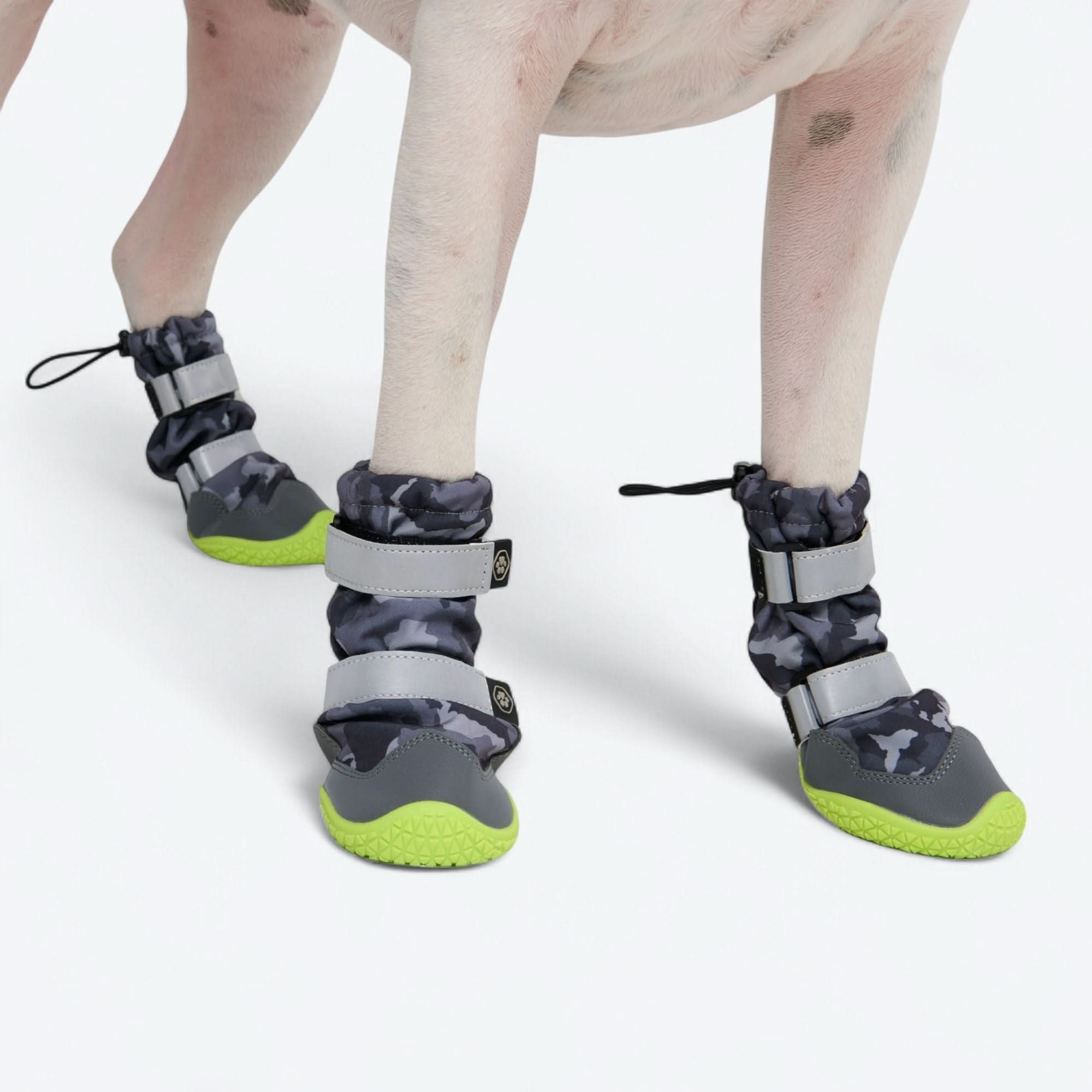 Dog Rainboots. Waterproof Dog Shoes - Grey Camo - Image 2