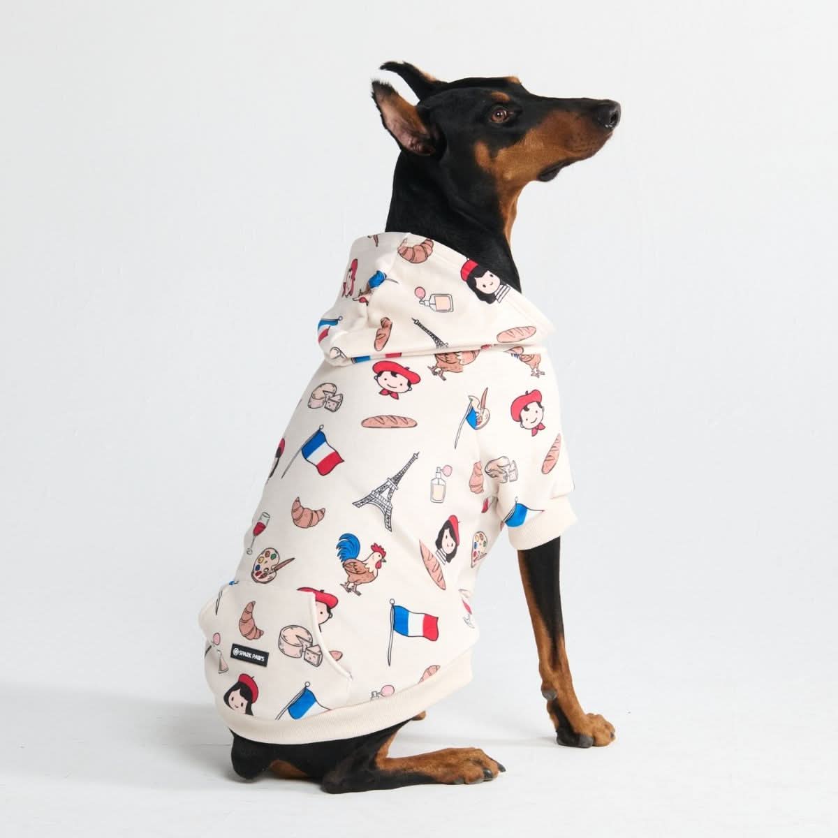 The France Dog Hoodie - Beige - Image 7