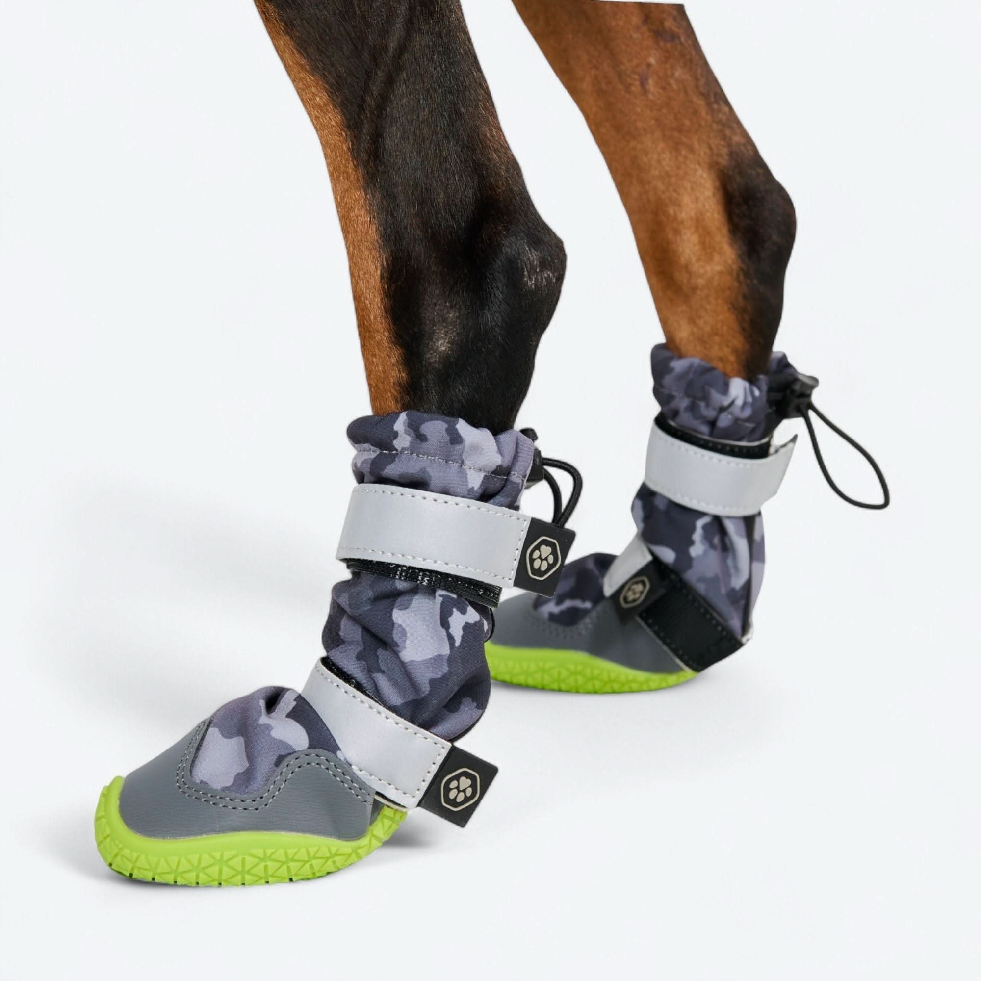 Dog Rainboots. Waterproof Dog Shoes - Grey Camo - Image 3