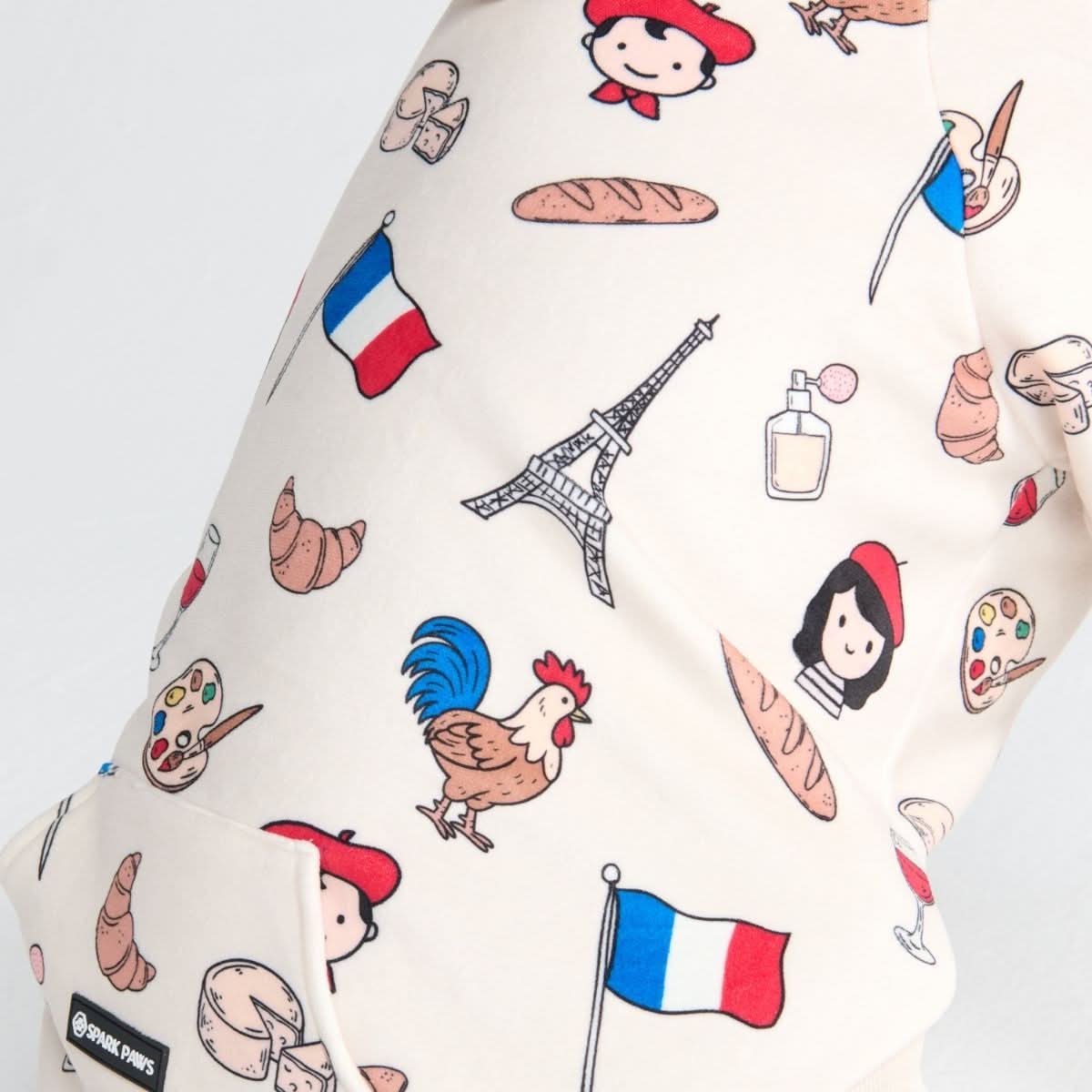 The France Dog Hoodie - Beige - Image 9