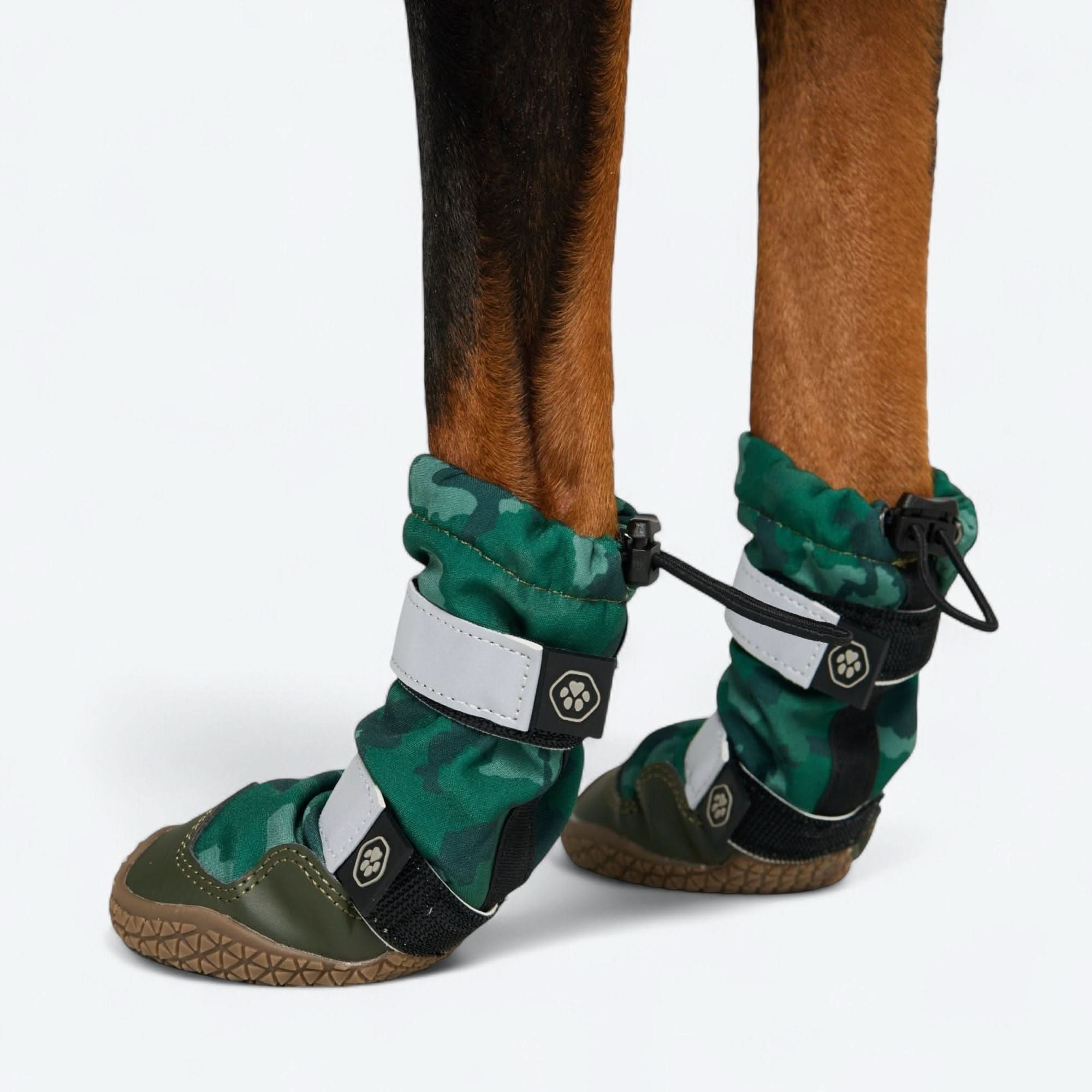 Dog Rainboots. Waterproof Dog Shoes - Green Camo - Image 3
