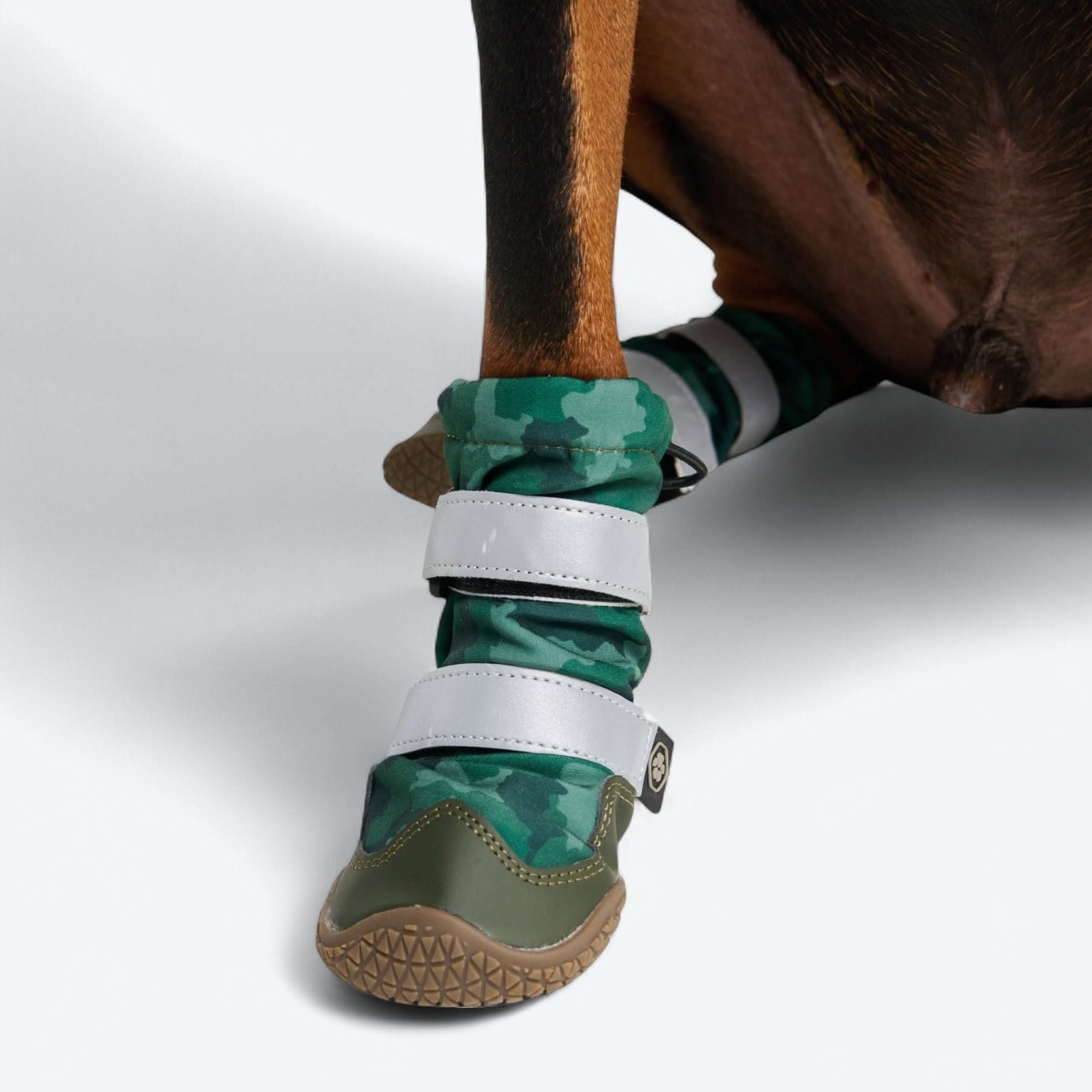 Dog Rainboots. Waterproof Dog Shoes - Green Camo - Image 4