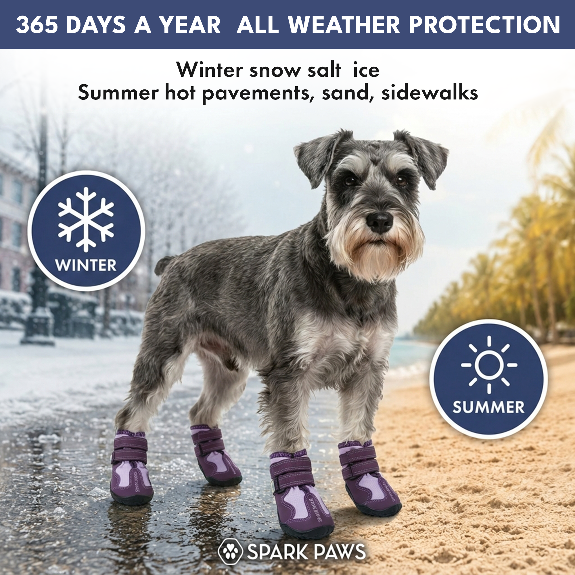 365 All-Season Dog Shoe 4PC Set - Image 8
