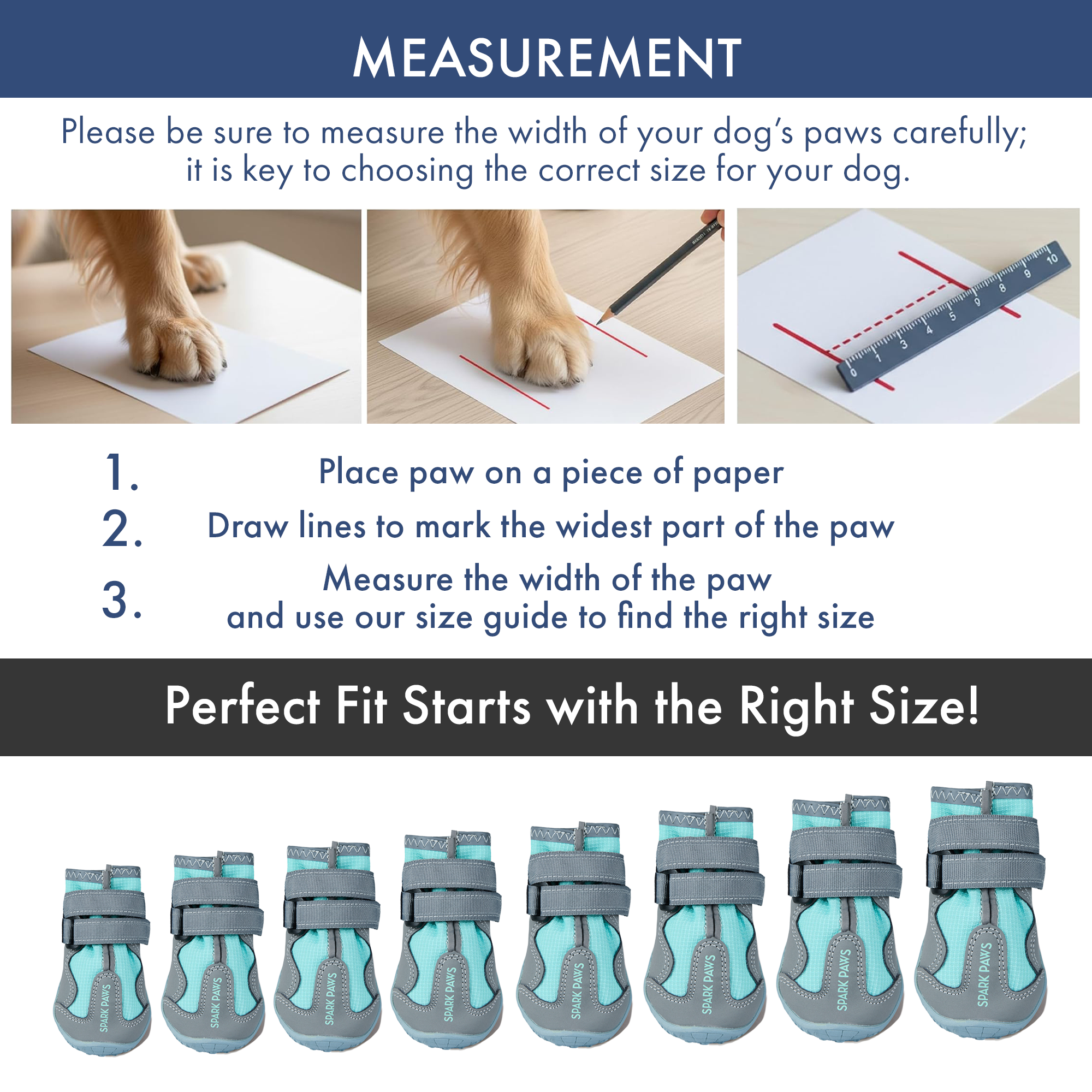 365 All-Season Dog Shoe 4PC Set - Teal - Image 3
