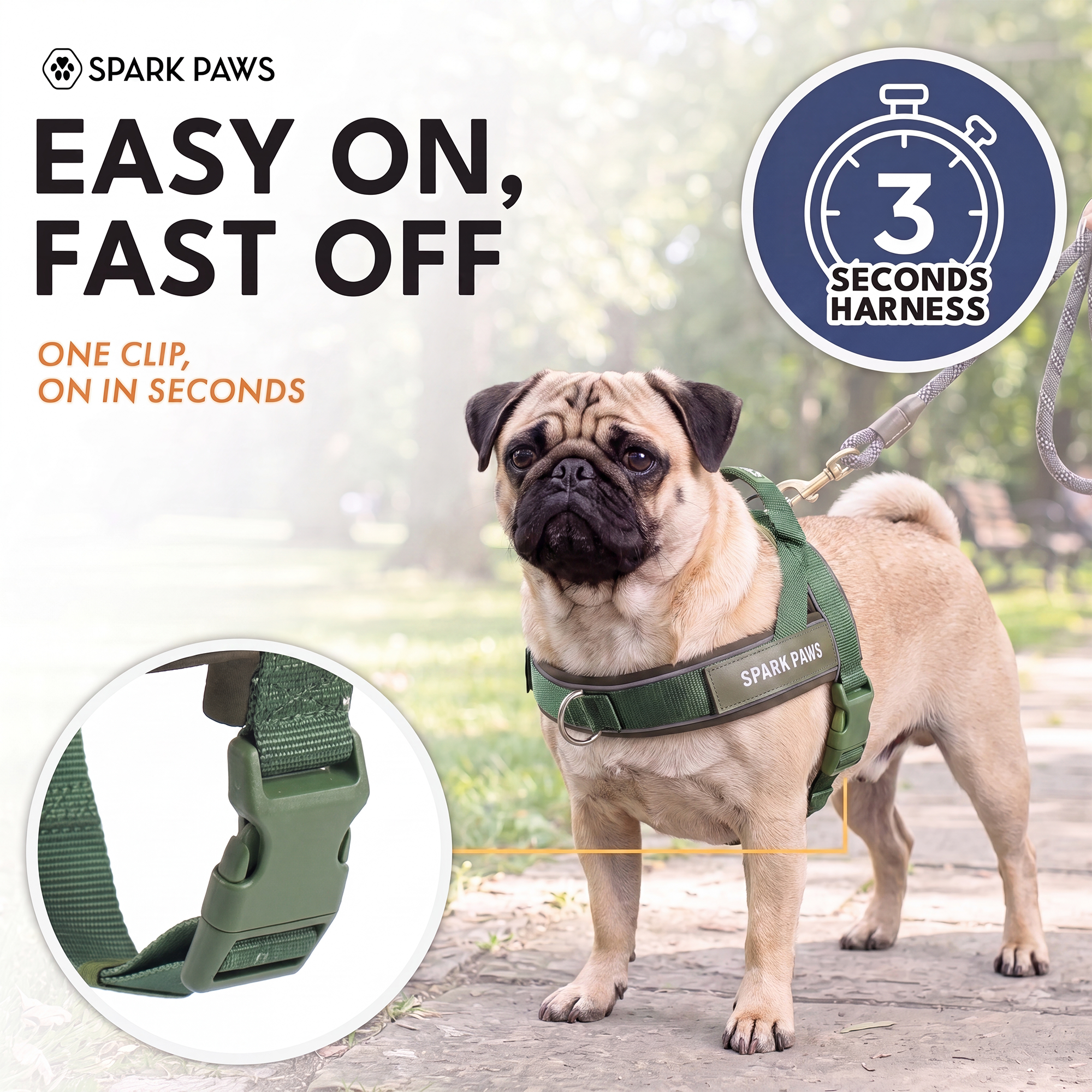 Grab & Go Harness - Army Green - Image 8