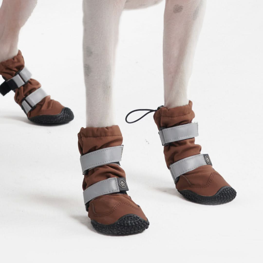 Dog Rainboots. Waterproof Dog Shoes - Brown - Image 4