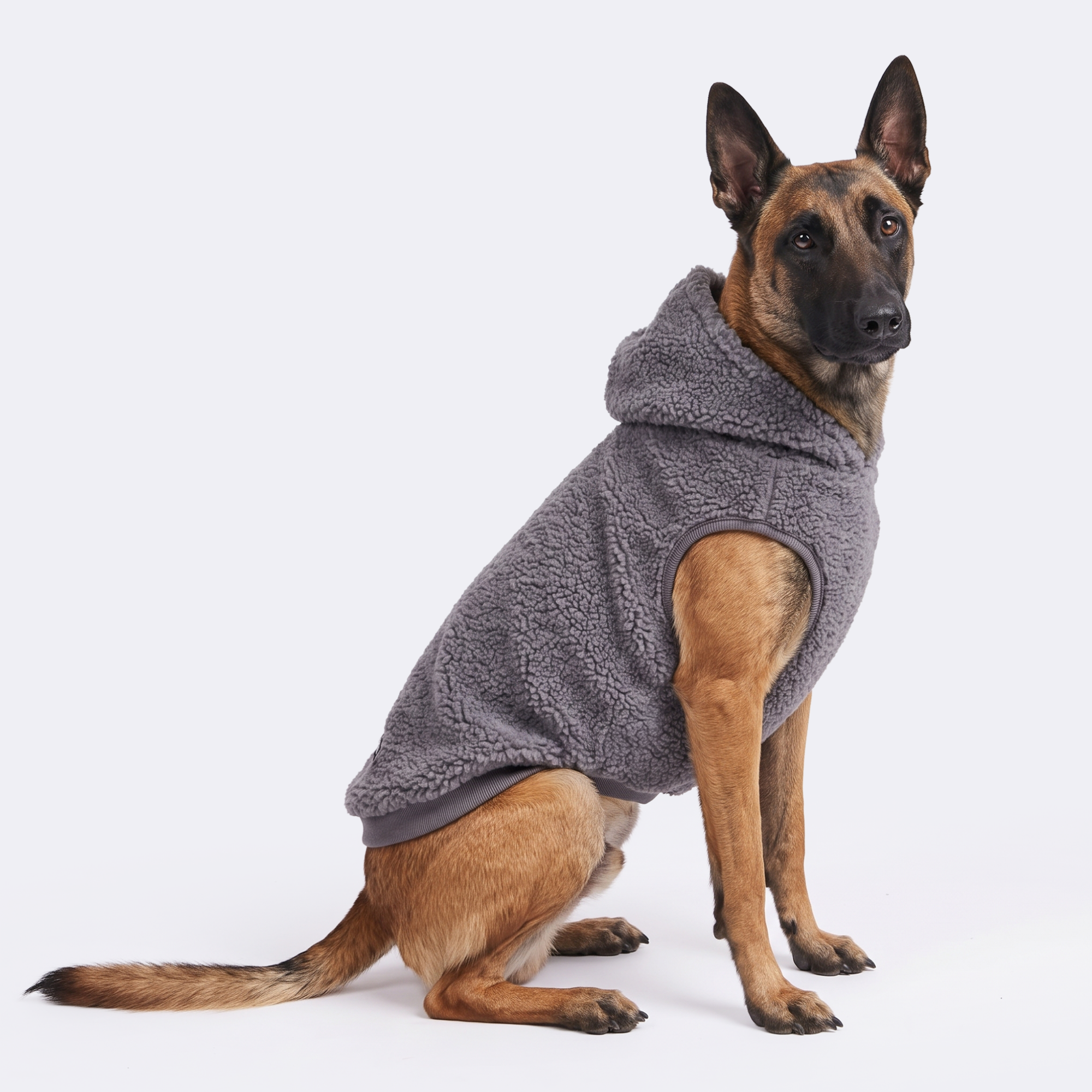 Teddy Sherpa Jacket - Grey - Image 6