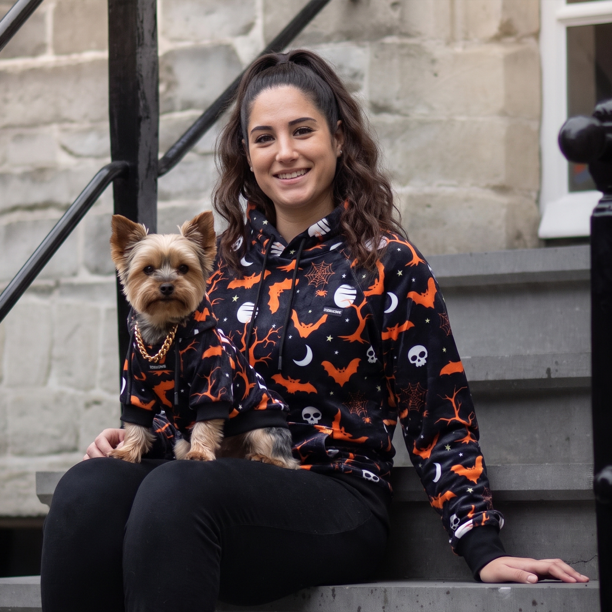 Halloween Dog Hoodie - Black - Image 12
