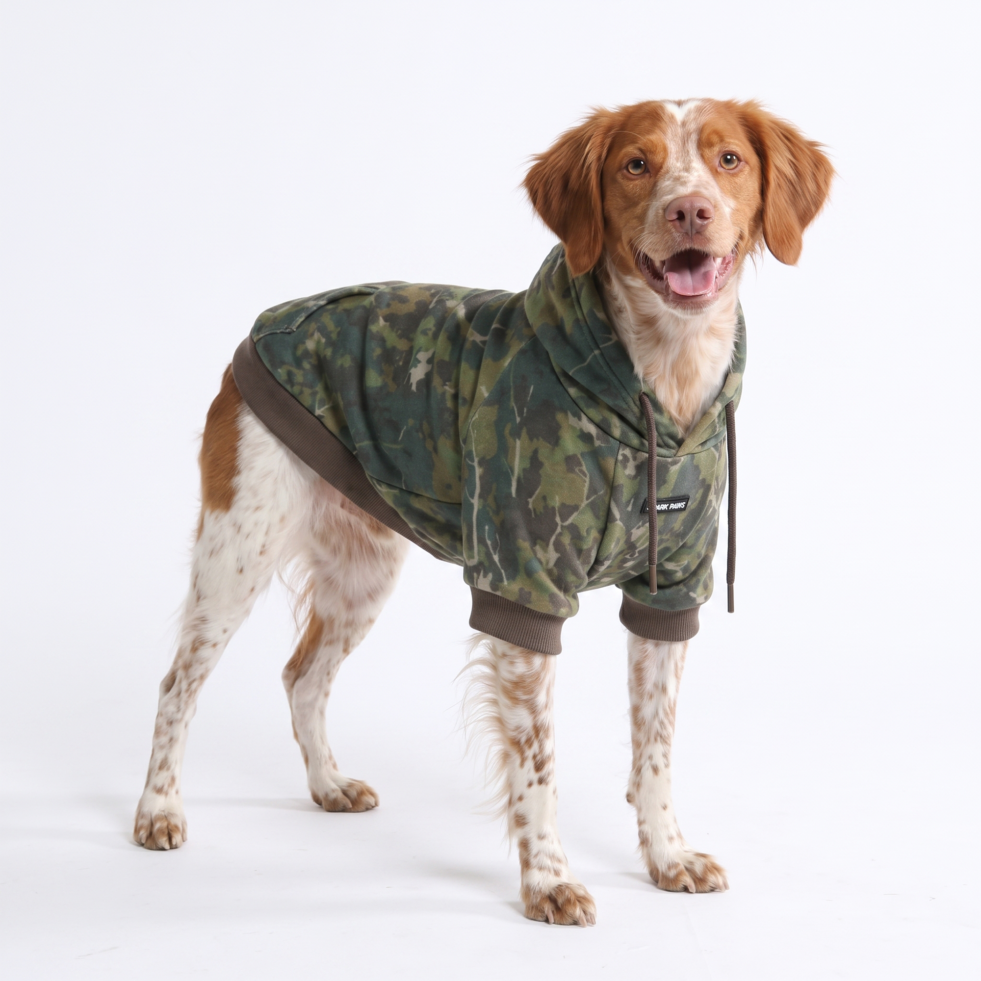 Concrete Wood Dog Hoodie - Moss - Image 5
