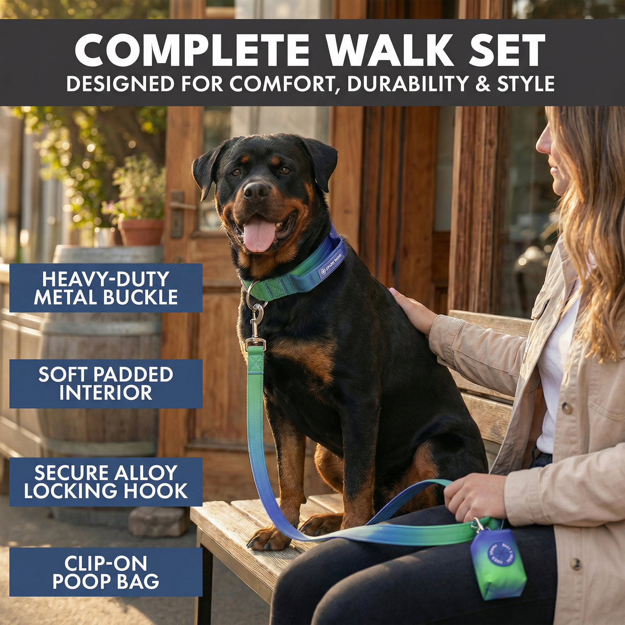 Comfort Control Collar Set - Lime Wave - Image 4