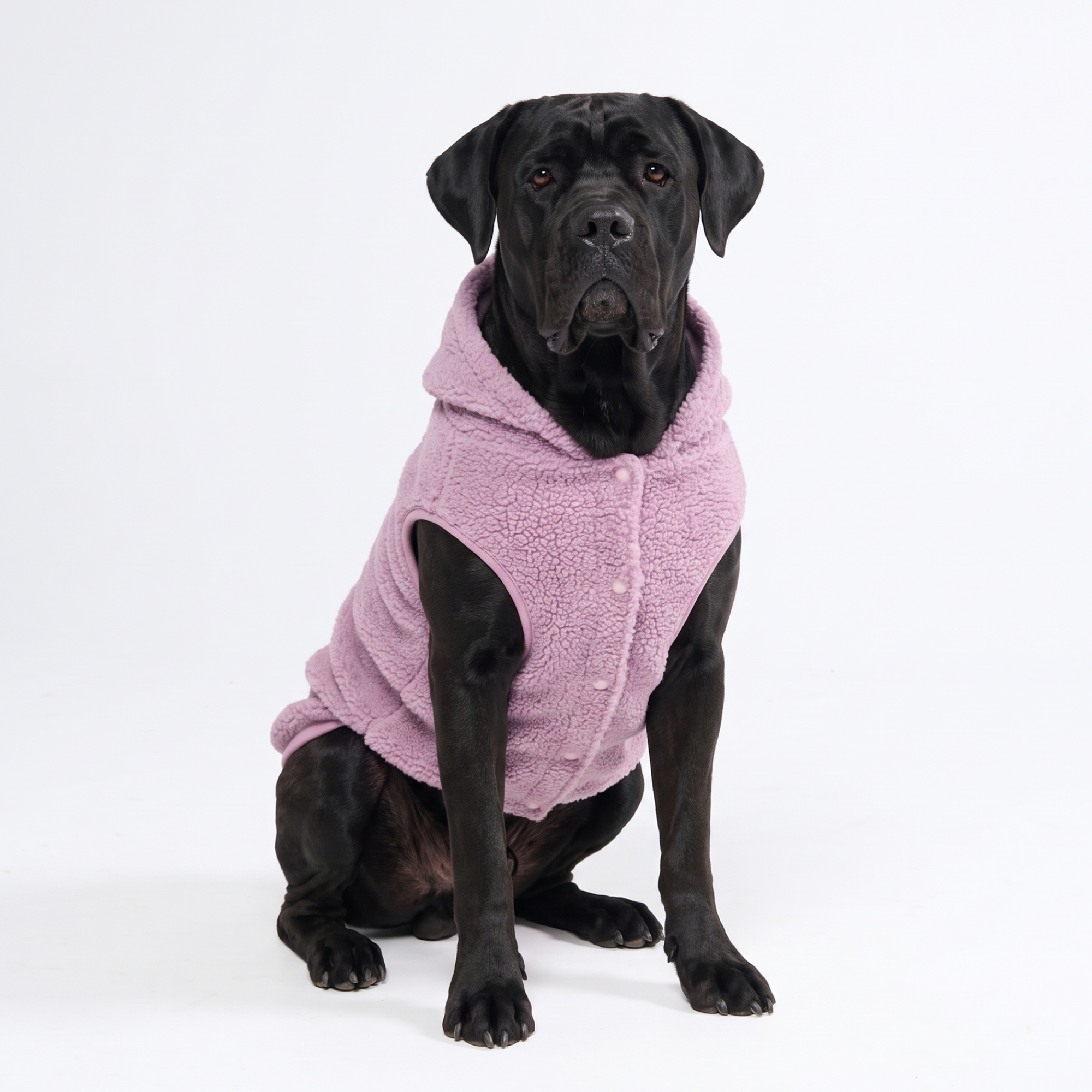 Teddy Sherpa Dog Jacket - Taupe - Image 7