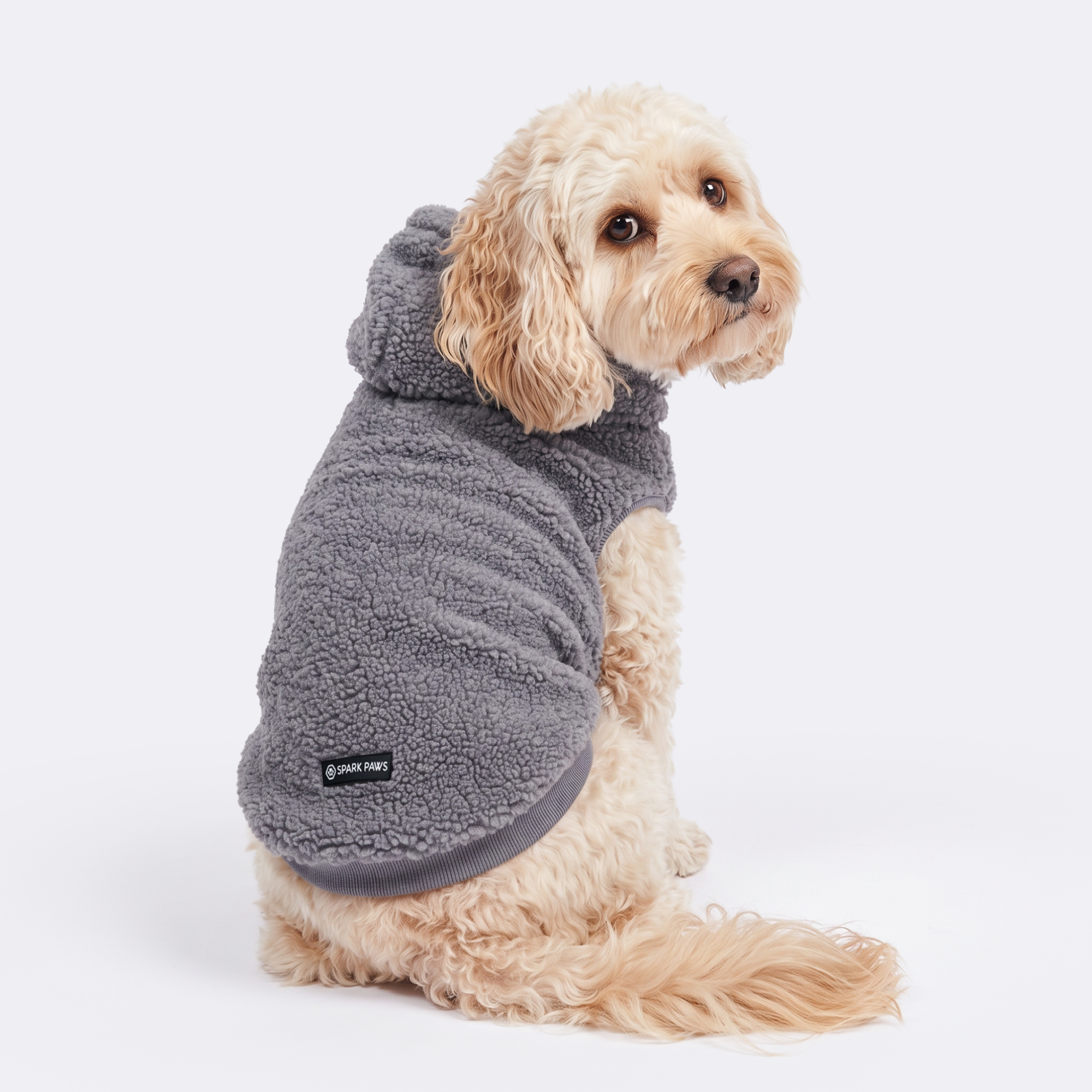 Teddy Sherpa Jacket - Grey - Image 3
