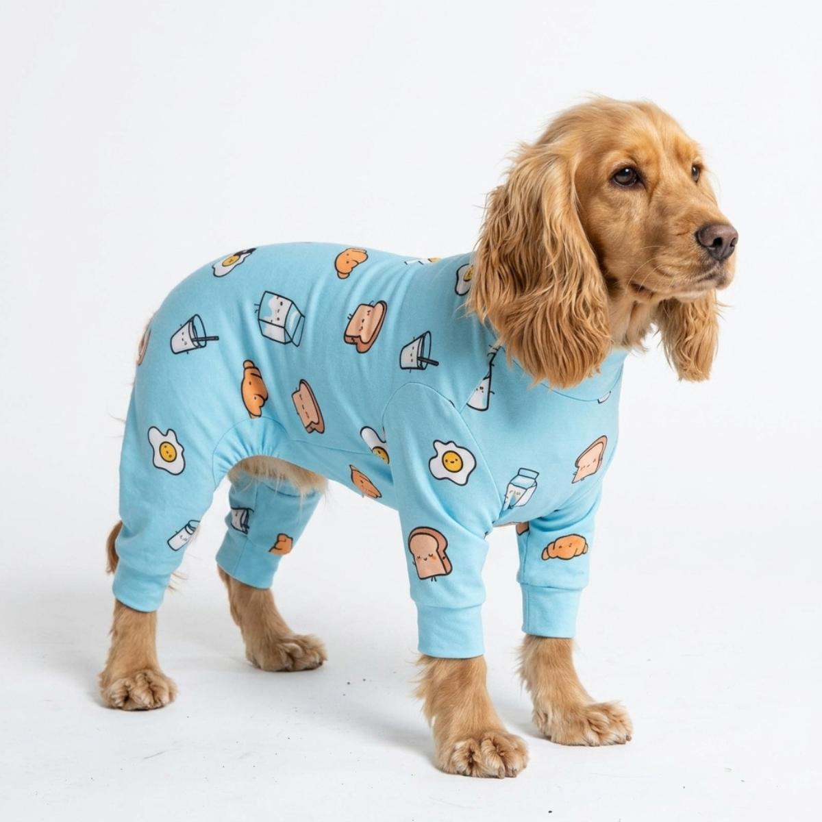 Dog Pajama - Breakfast Blue - Image 4