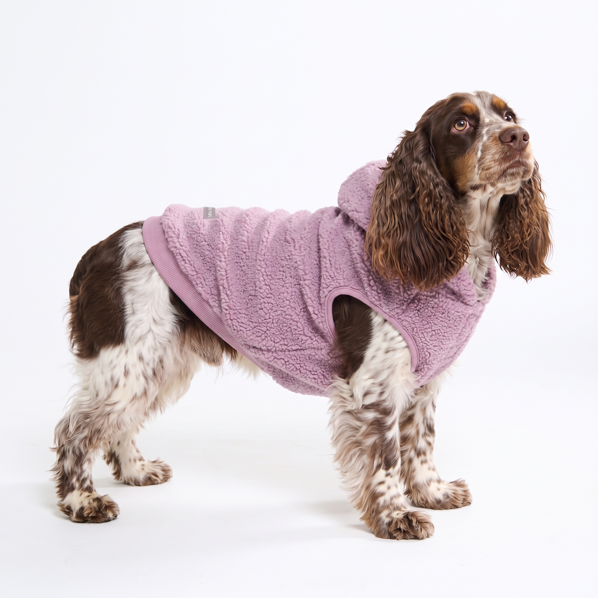 Teddy Sherpa Dog Jacket - Taupe - Image 5