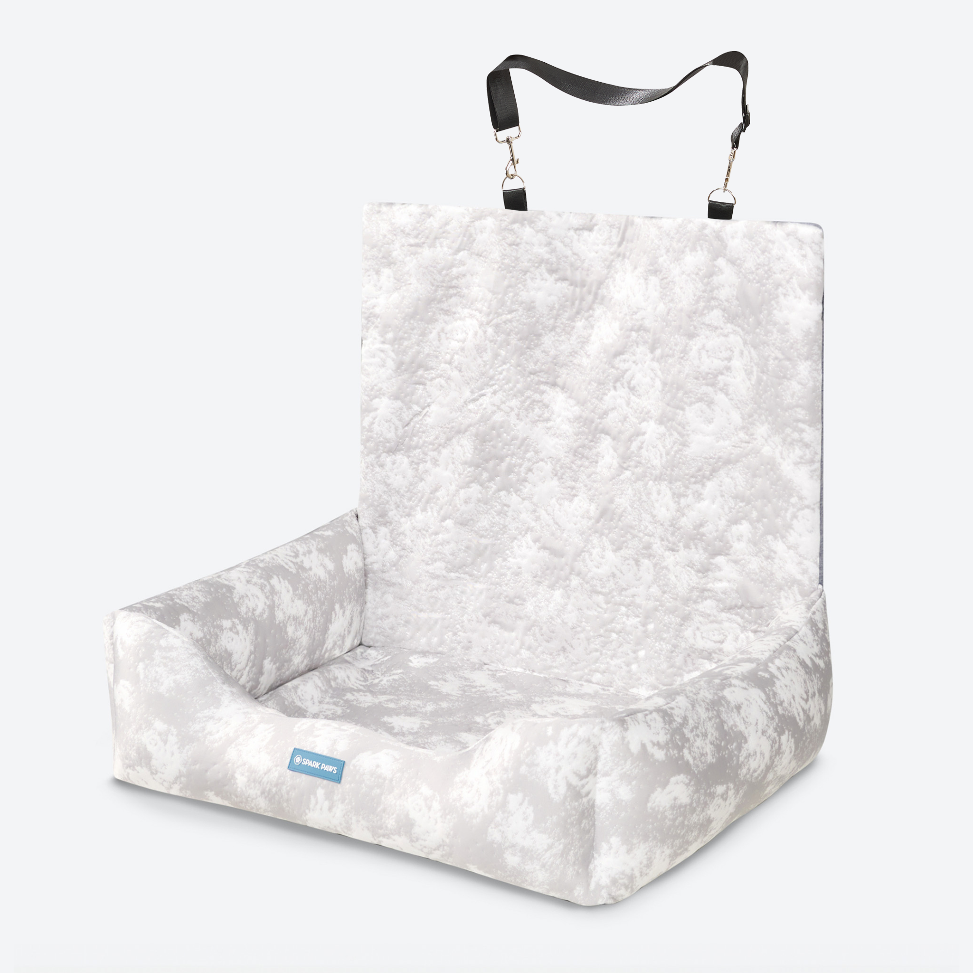 Frostcore™ Dog Cooling Car Seat Bed - Clouds Grey