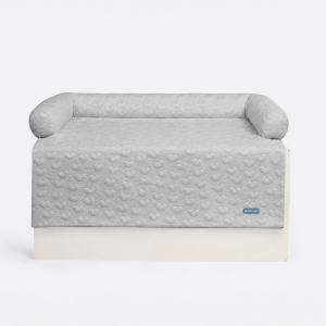 Frostcore™ Cooling Couch Cover Dog Bed - Hearts Grey