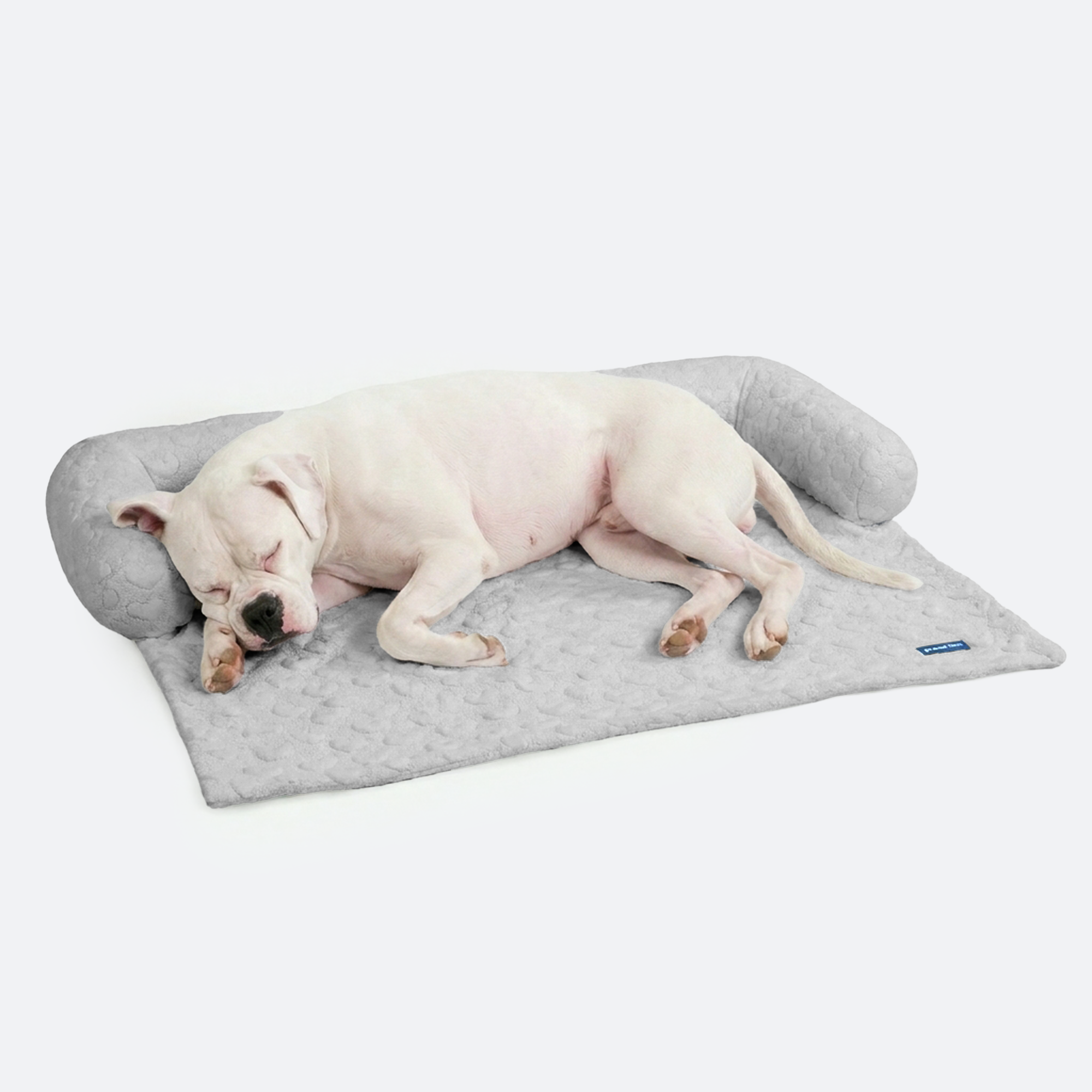 Frostcore™ Cooling Couch Cover Dog Bed - Hearts Grey - Image 5