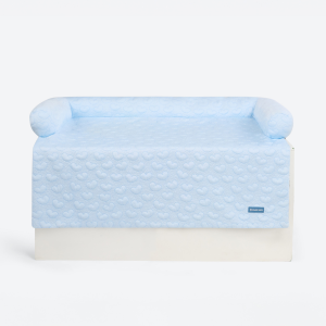 Frostcore™ Cooling Couch Cover Dog Bed - Hearts Blue