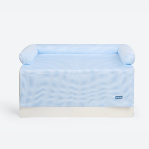 Frostcore™ Cooling Couch Cover Dog Bed - Waffle Blue