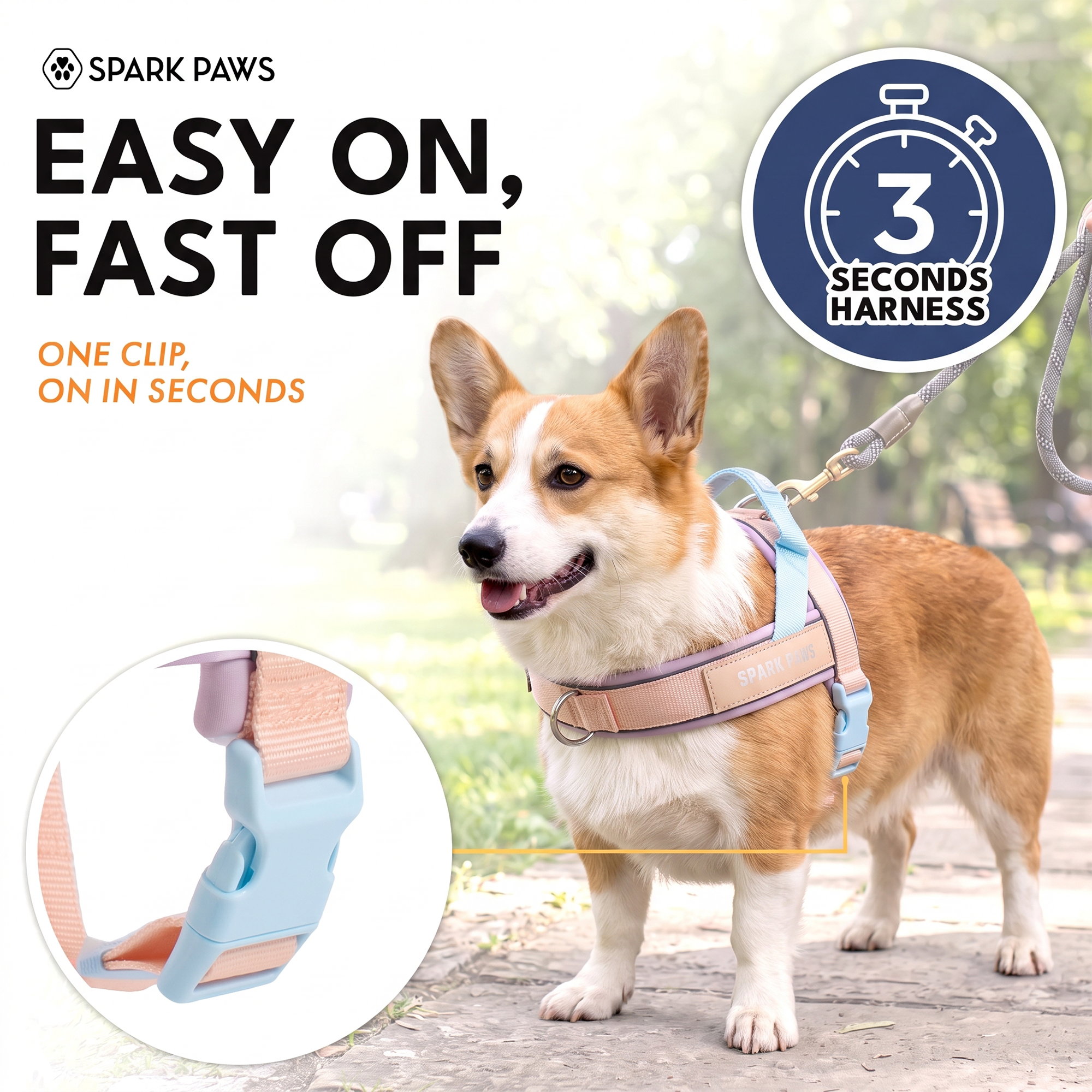 Grab & Go Harness - Cotton Candy - Image 8