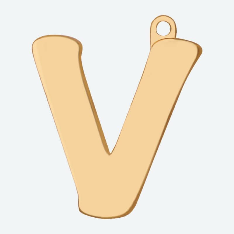 Initial Letter Jewelry Tag - V - Image 3