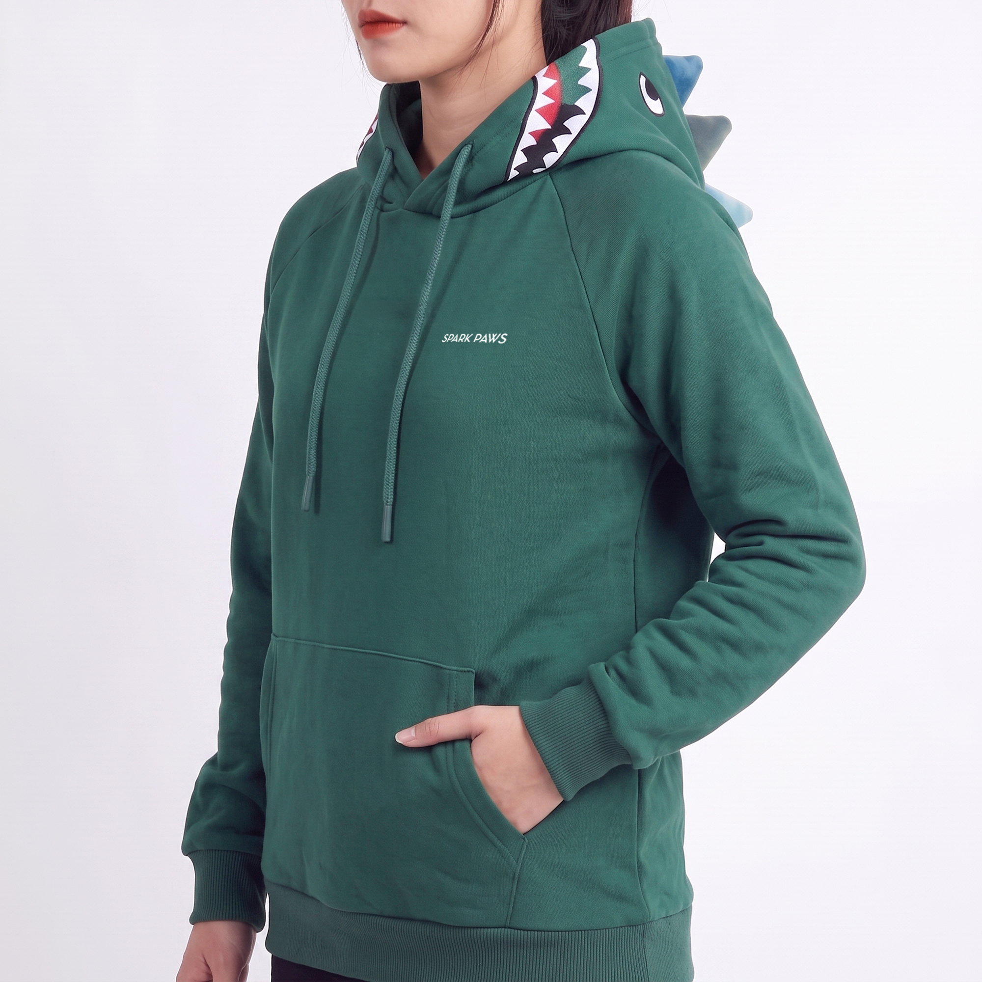 Halloween Human Hoodie - Dinosaur - Image 6