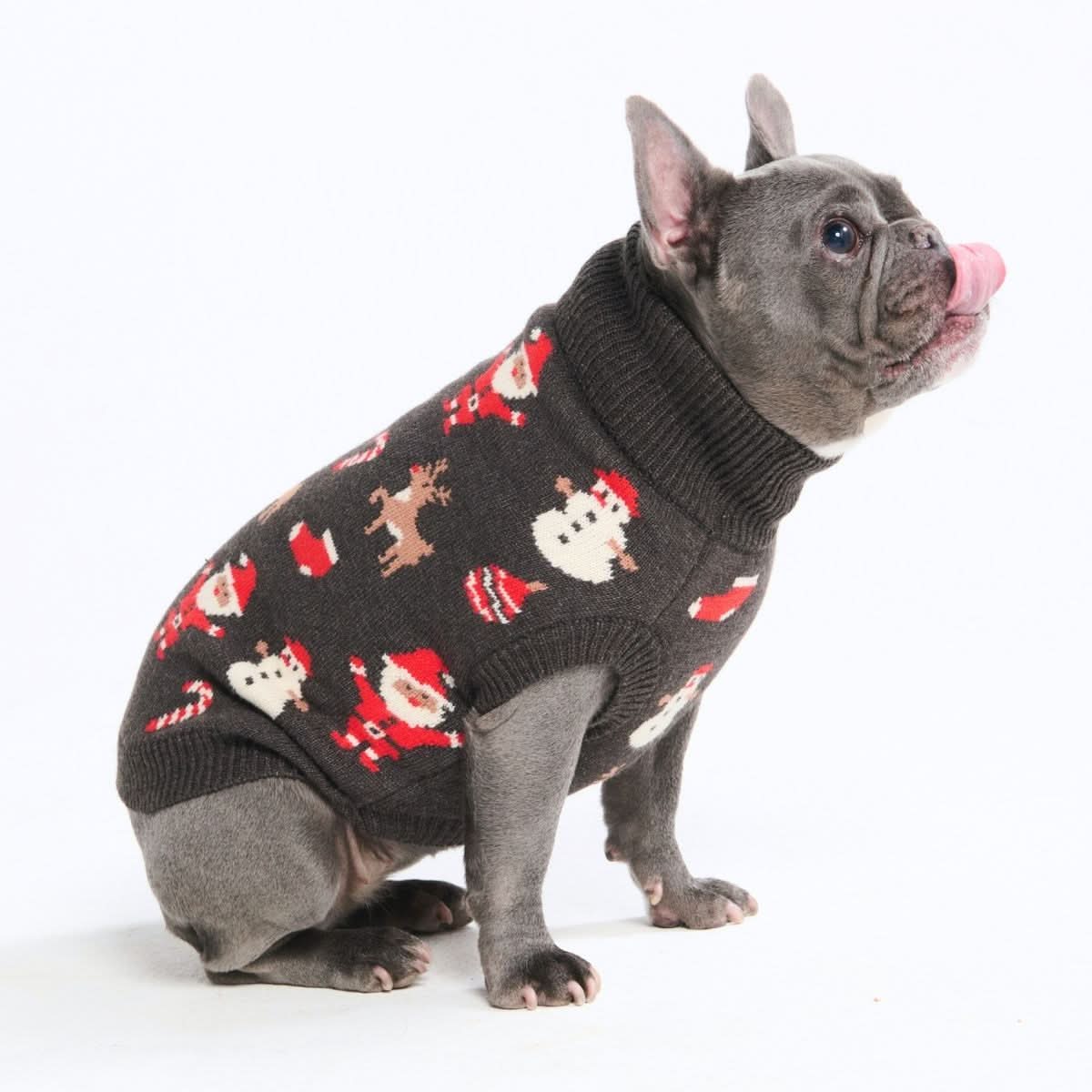 Christmas Knit Dog Sweater - Santa Clause - Image 2