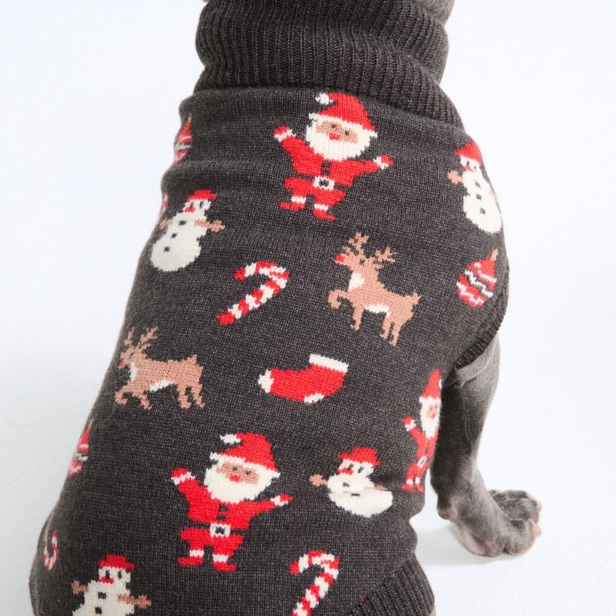 Christmas Knit Dog Sweater - Santa Clause - Image 3