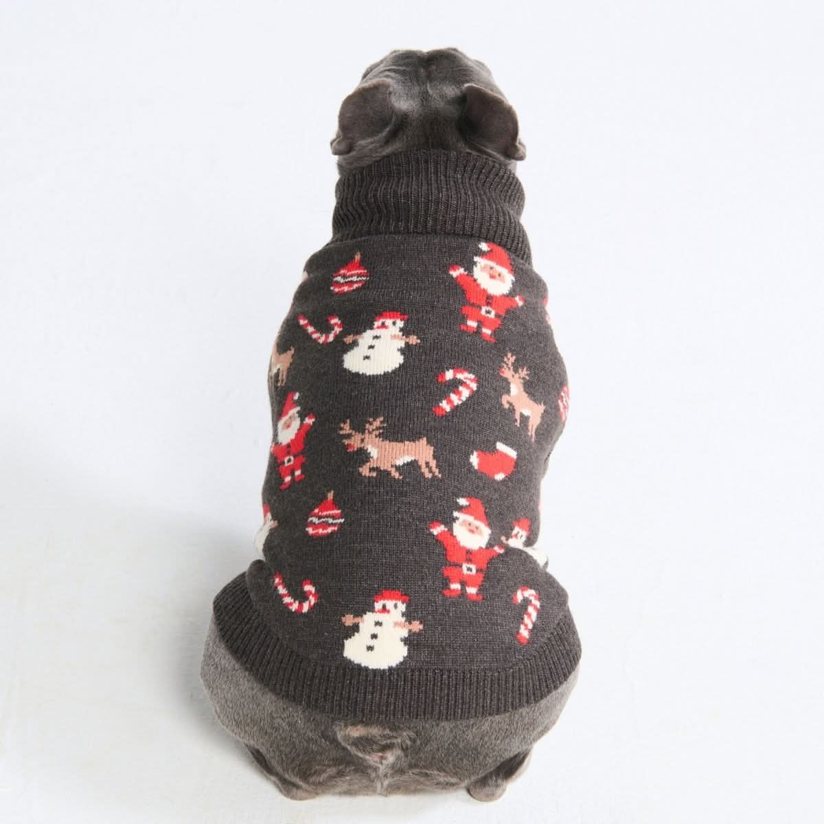 Christmas Knit Dog Sweater - Santa Clause - Image 4