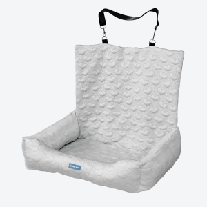 Frostcore™ Dog Cooling Car Seat Bed - Hearts Grey