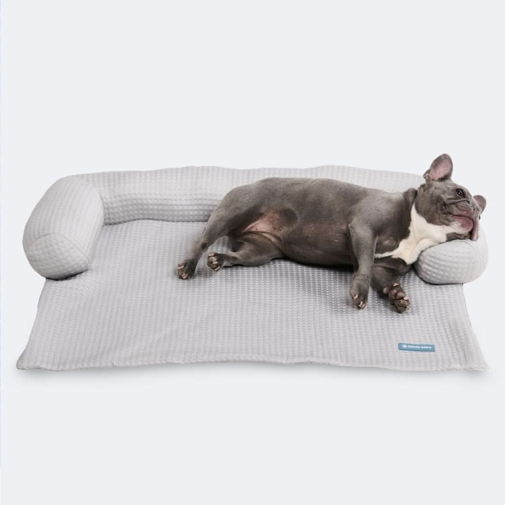Frostcore™ Cooling Couch Cover Dog Bed - Waffle Grey - Image 2