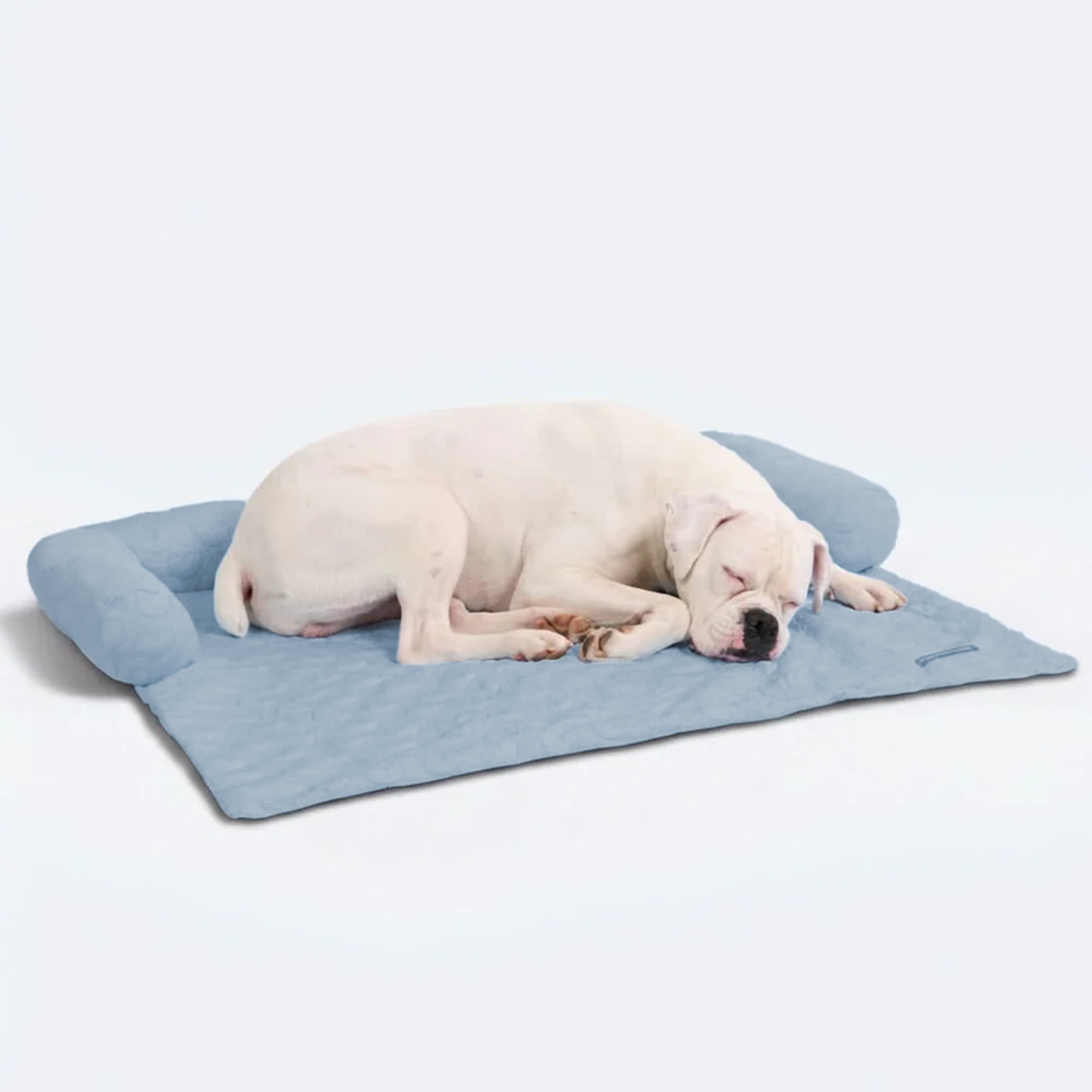 Frostcore™ Cooling Couch Cover Dog Bed - Hearts Ash Blue - Image 5