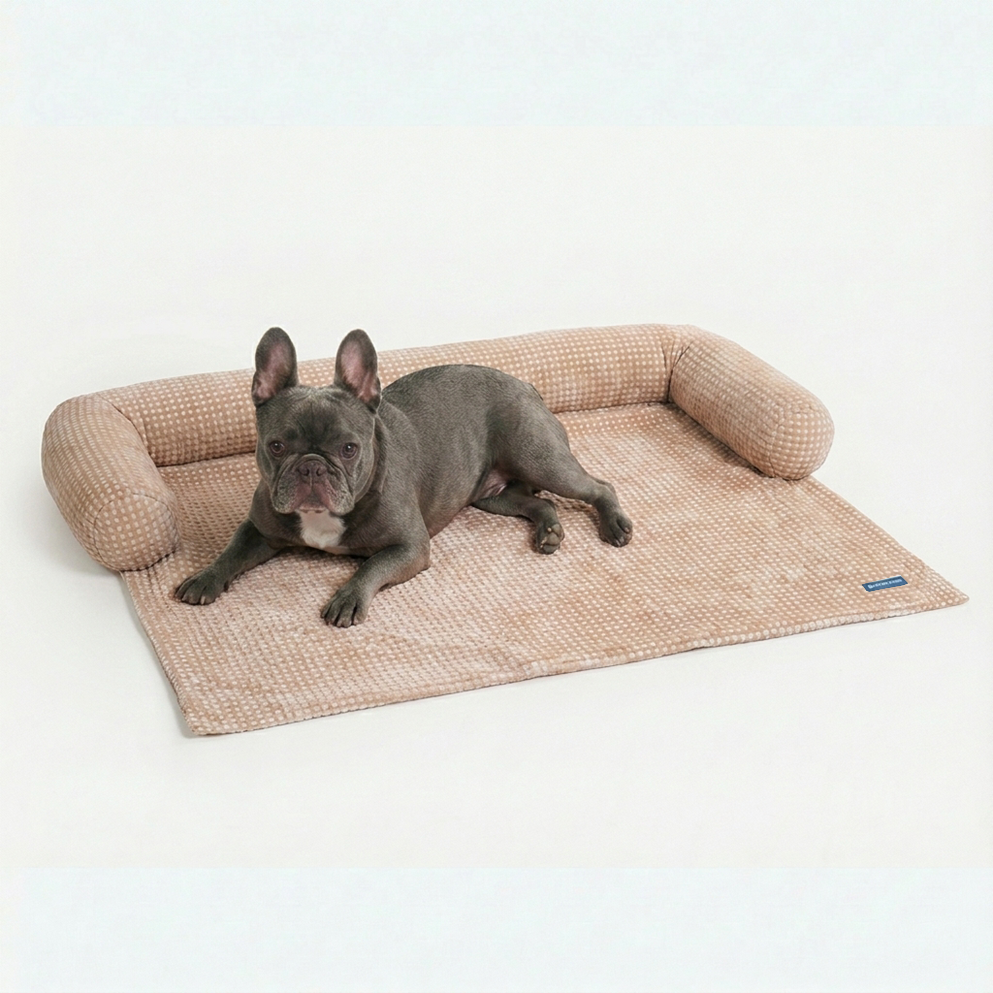 Frostcore™ Cooling Couch Cover Dog Bed - Waffle Brown - Image 3