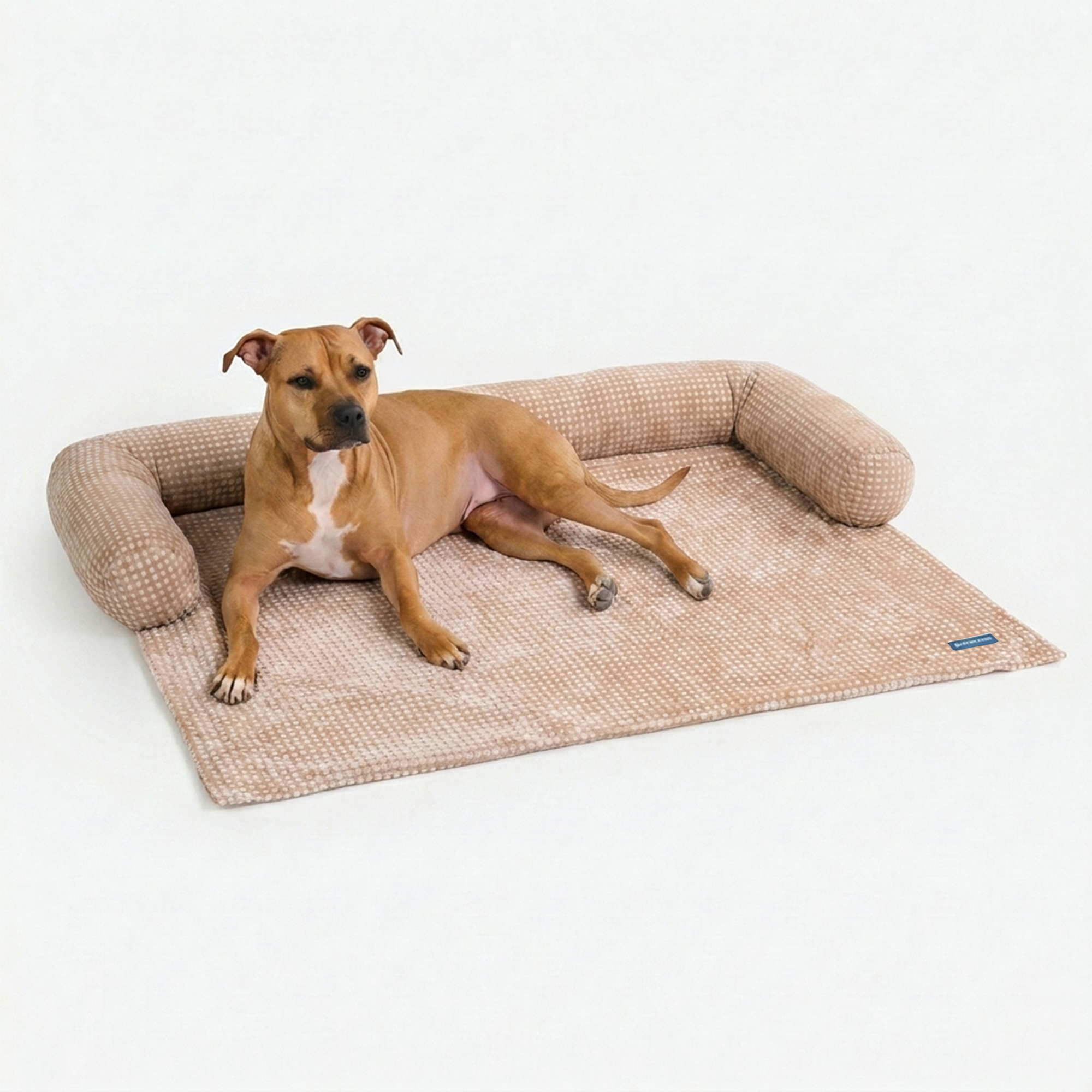 Frostcore™ Cooling Couch Cover Dog Bed - Waffle Brown - Image 4