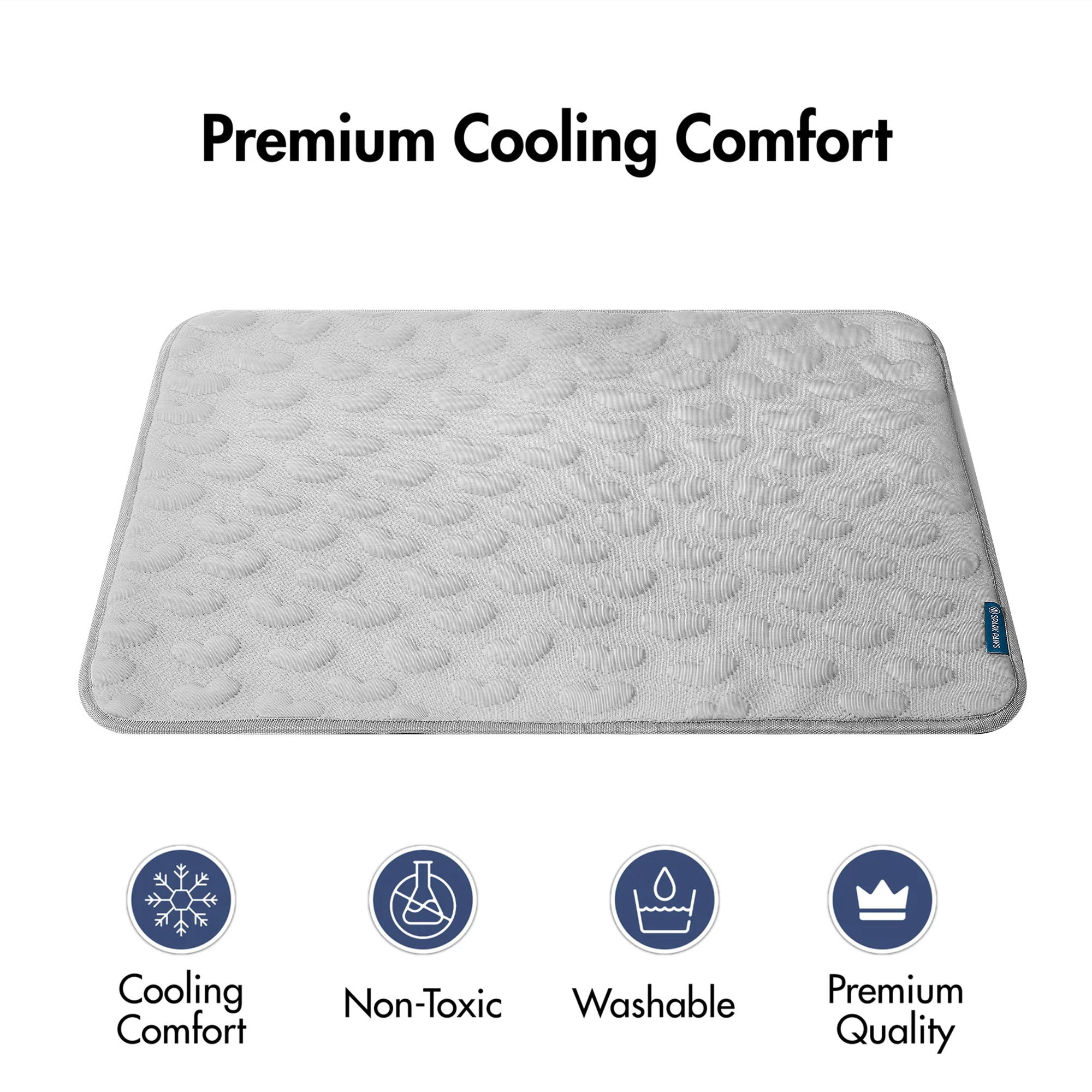 Frostcore™ Cooling Mat - Hearts Grey - Image 6