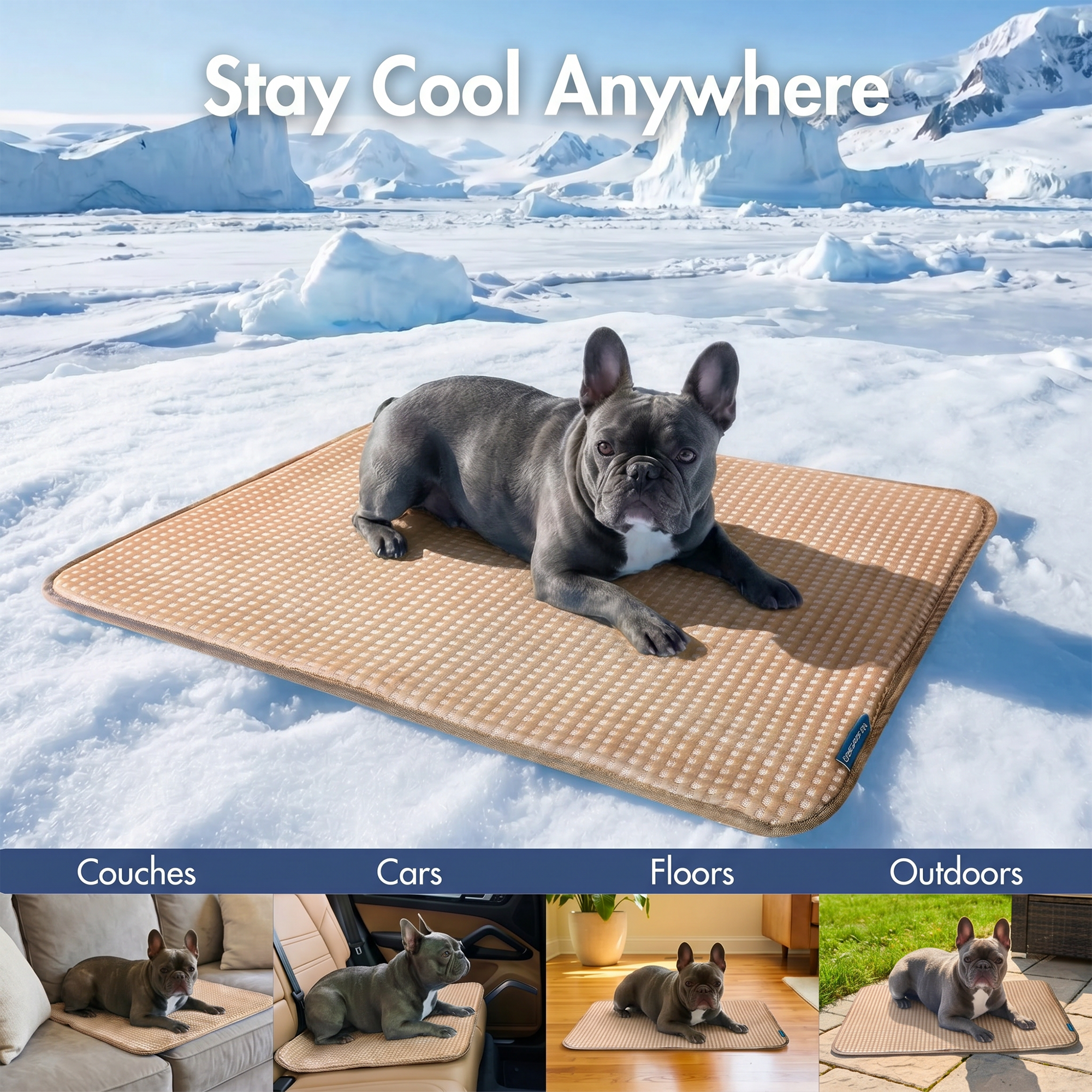 Frostcore™ Cooling Mat - Waffle Brown - Image 10