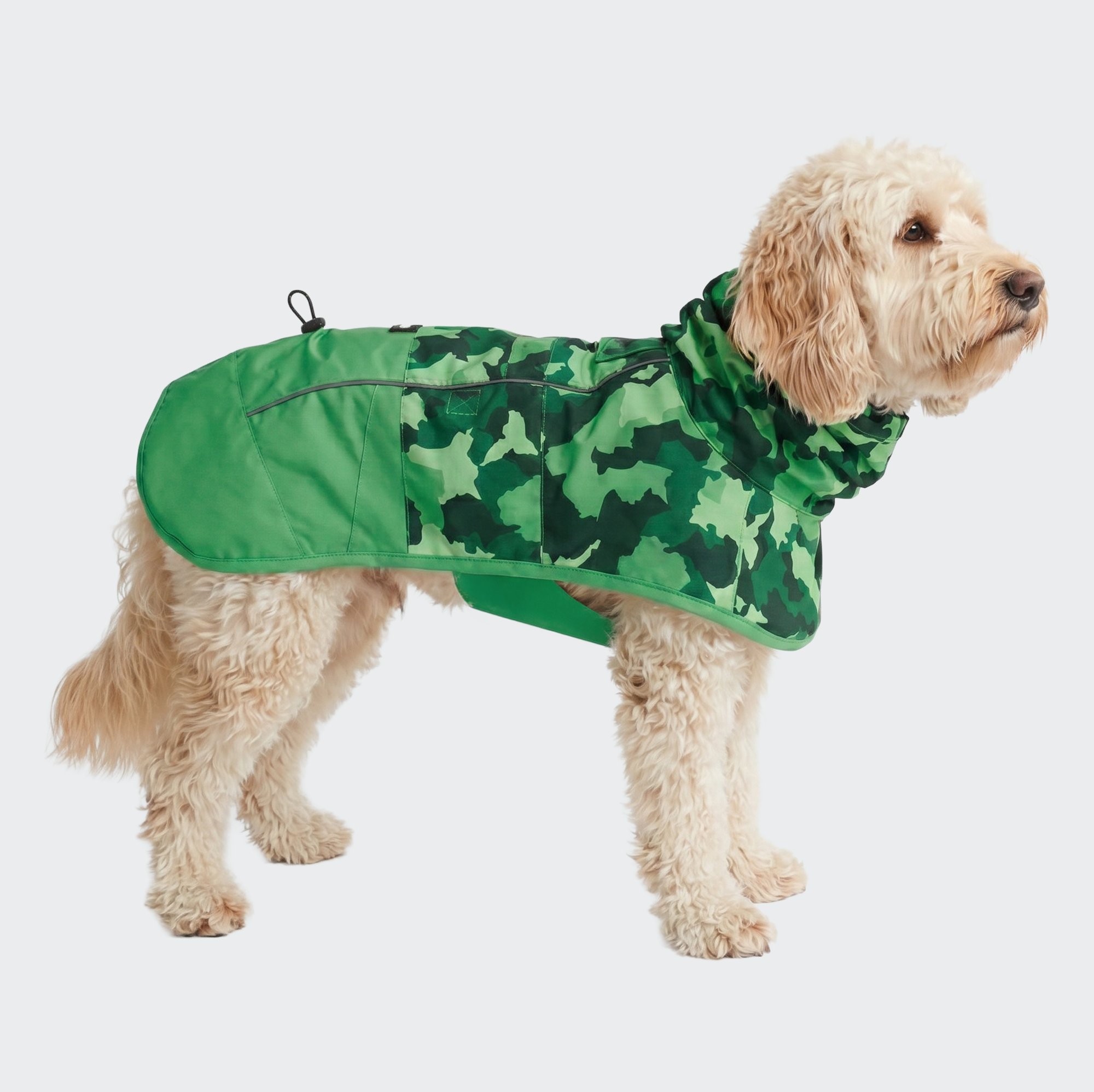 Breatheshield™ Dog Raincoat - Camo Green - Image 3
